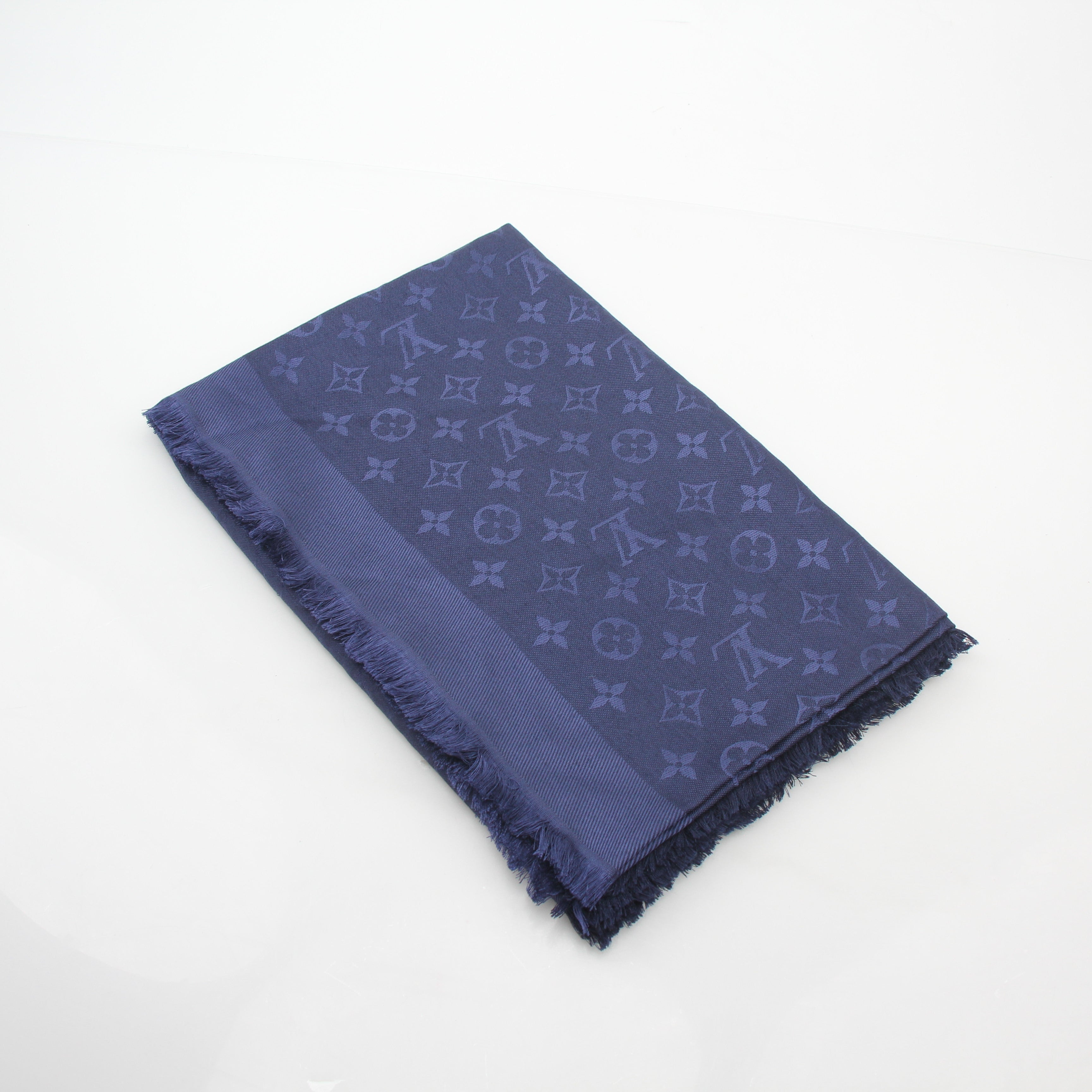 Louis Vuitton Dark Blue Monogram Shawl