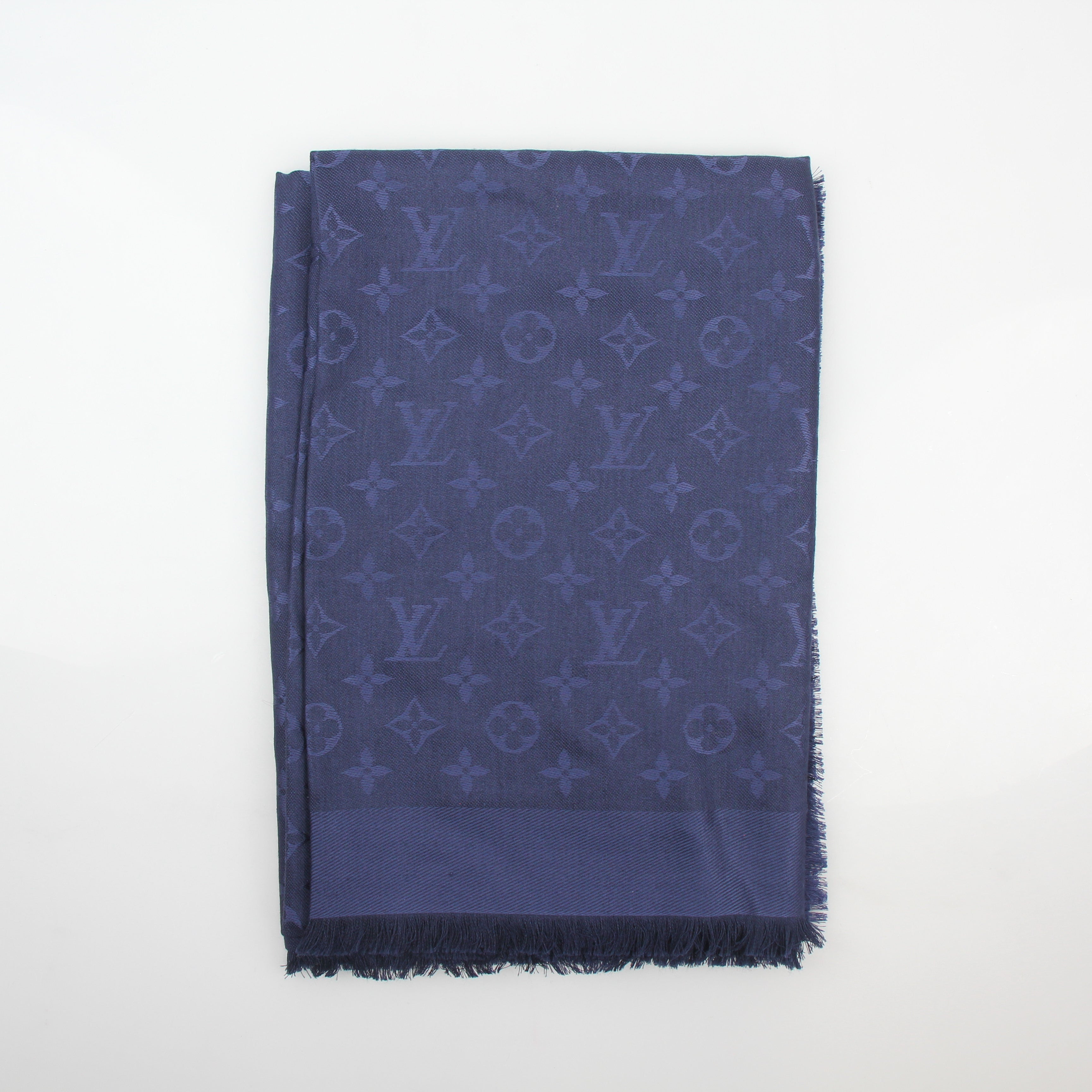 Louis Vuitton Dark Blue Monogram Shawl