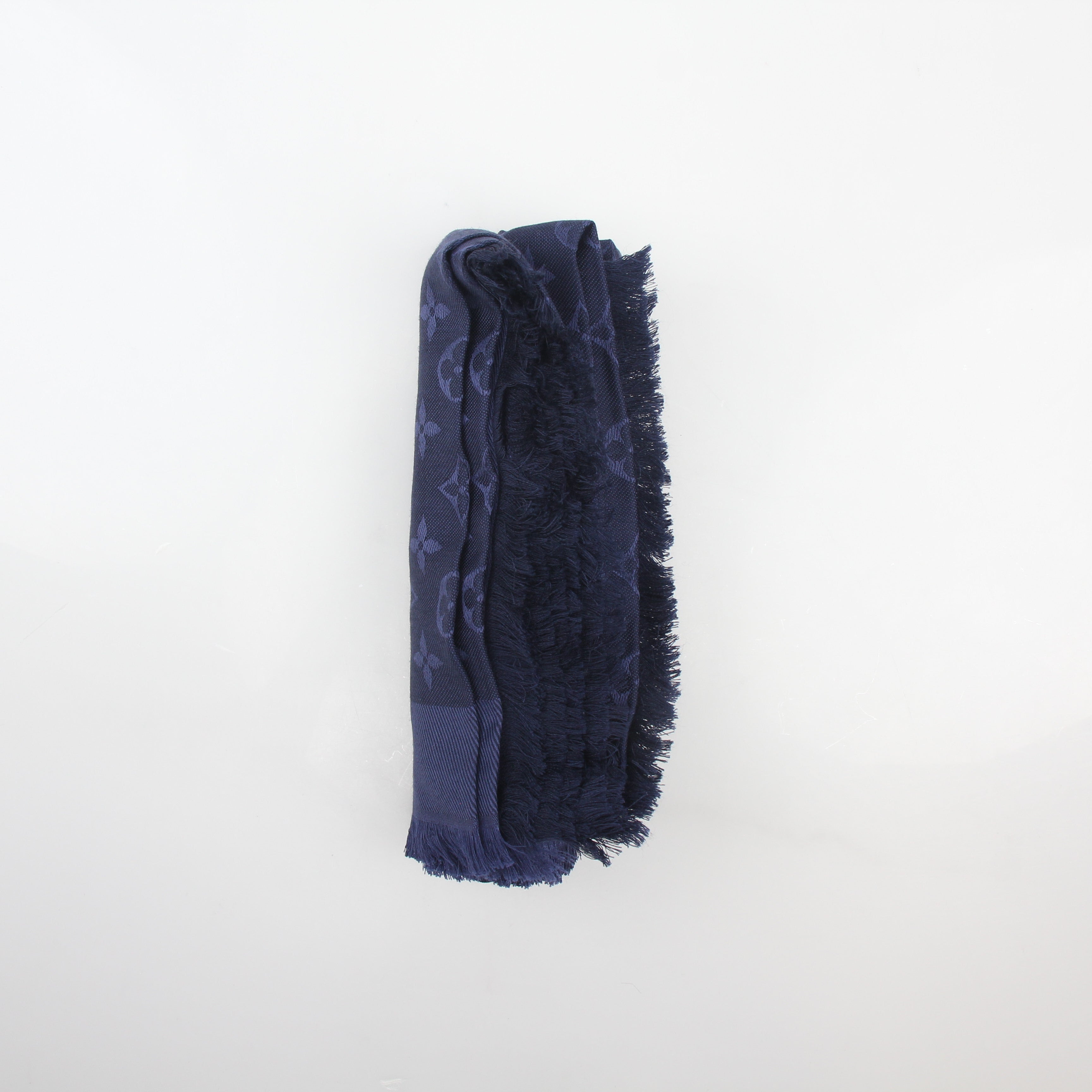 Louis Vuitton Dark Blue Monogram Shawl
