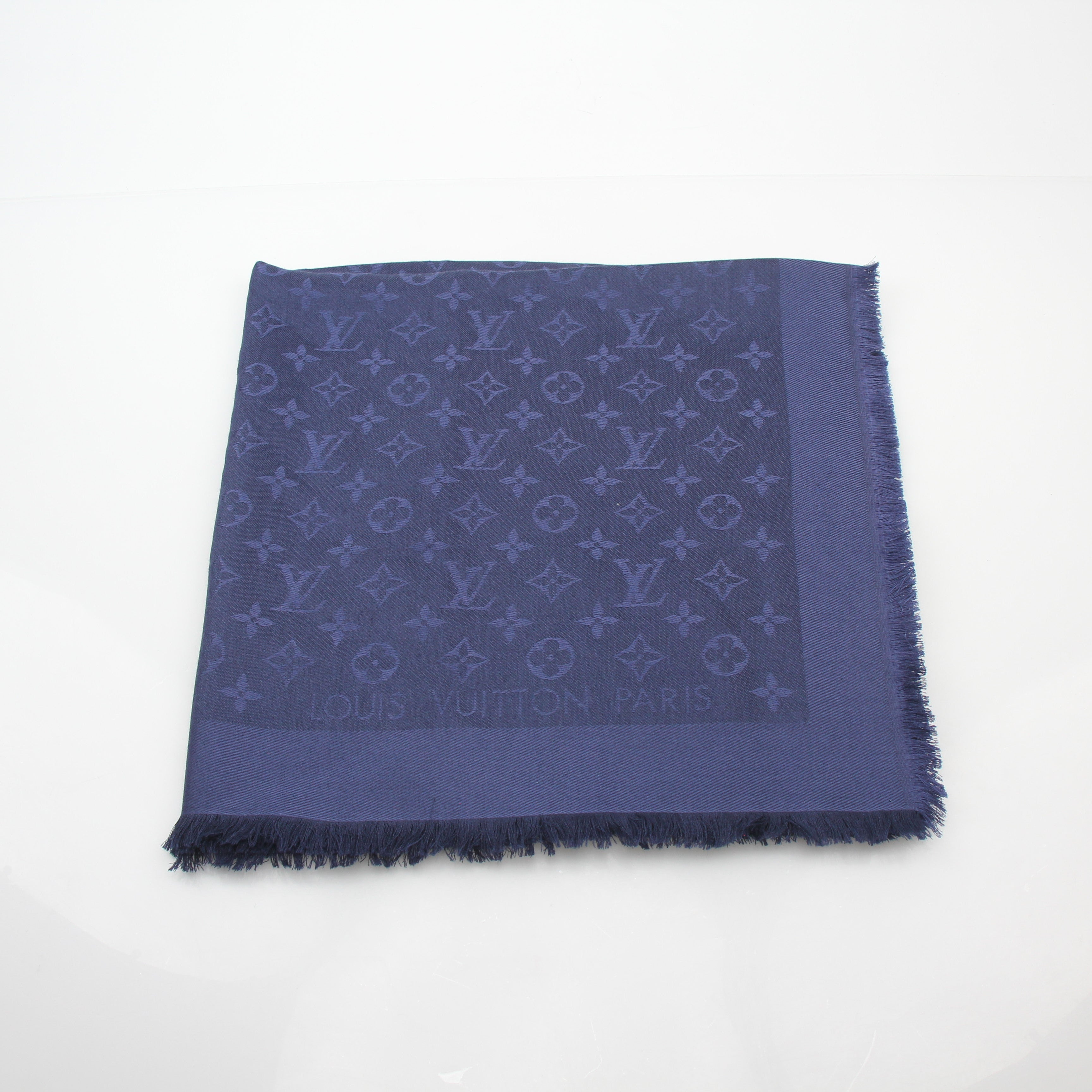 Louis Vuitton Dark Blue Monogram Shawl