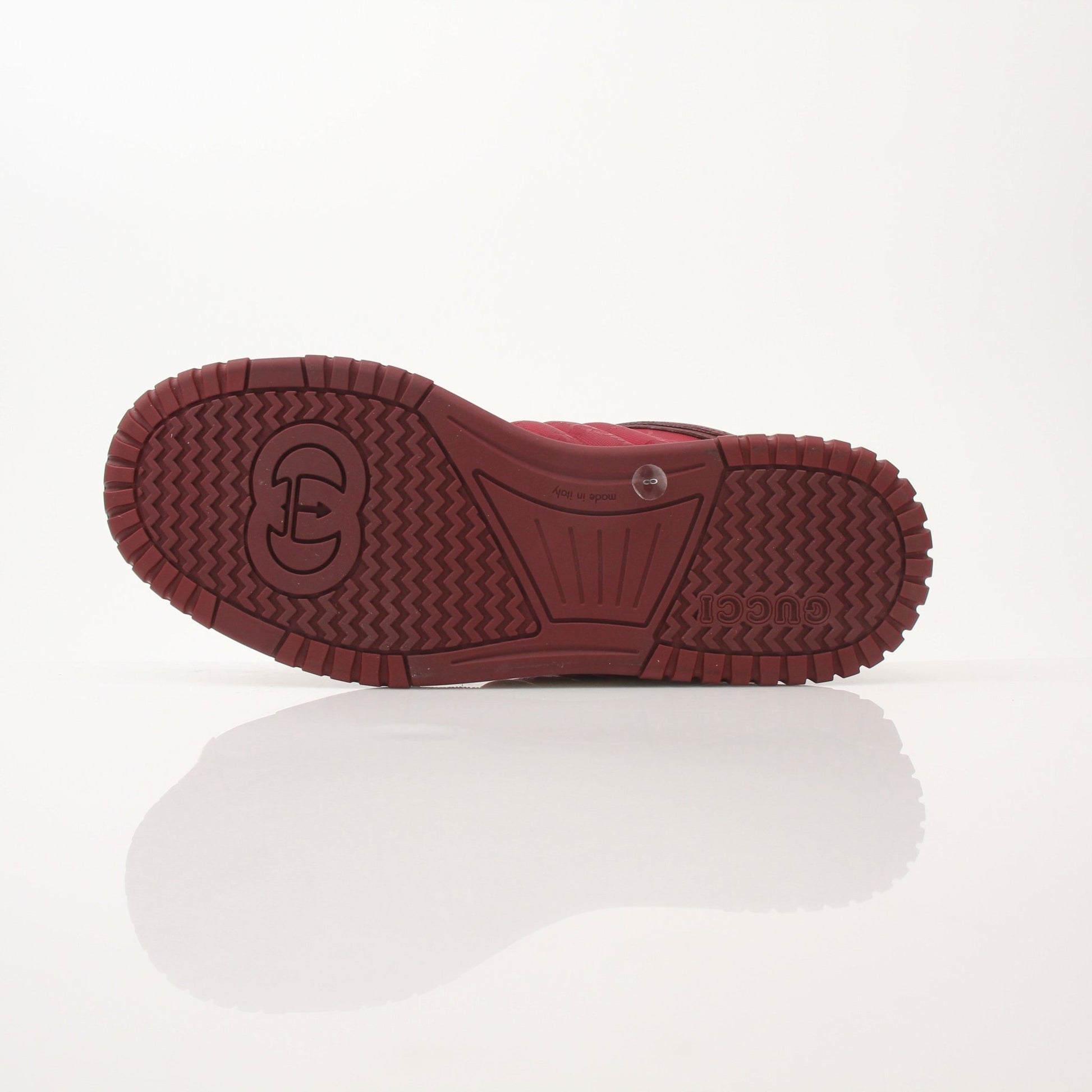 Gold & Beyond Gucci Men’s Re-Web Sneakers, stylish casual shoes with signature web design and iconic branding.