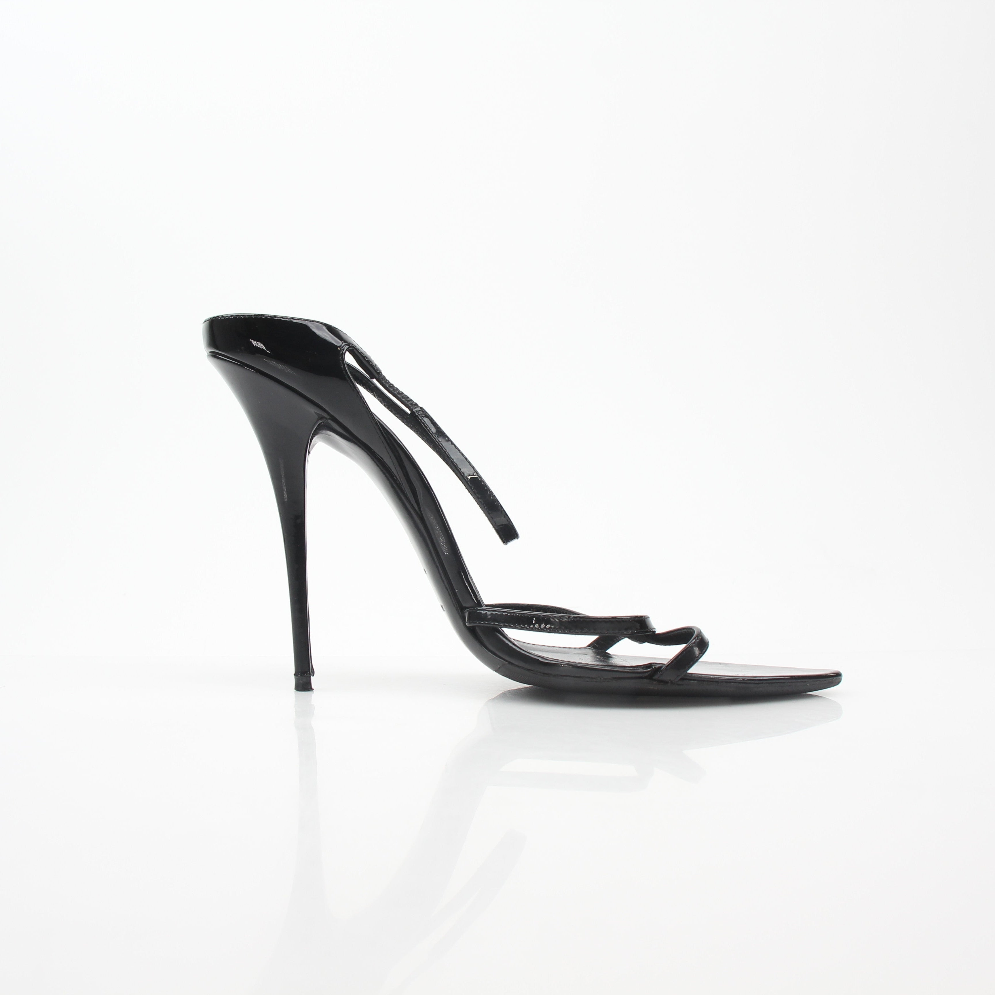 Saint Laurent Black Gippy Pointed Sandals