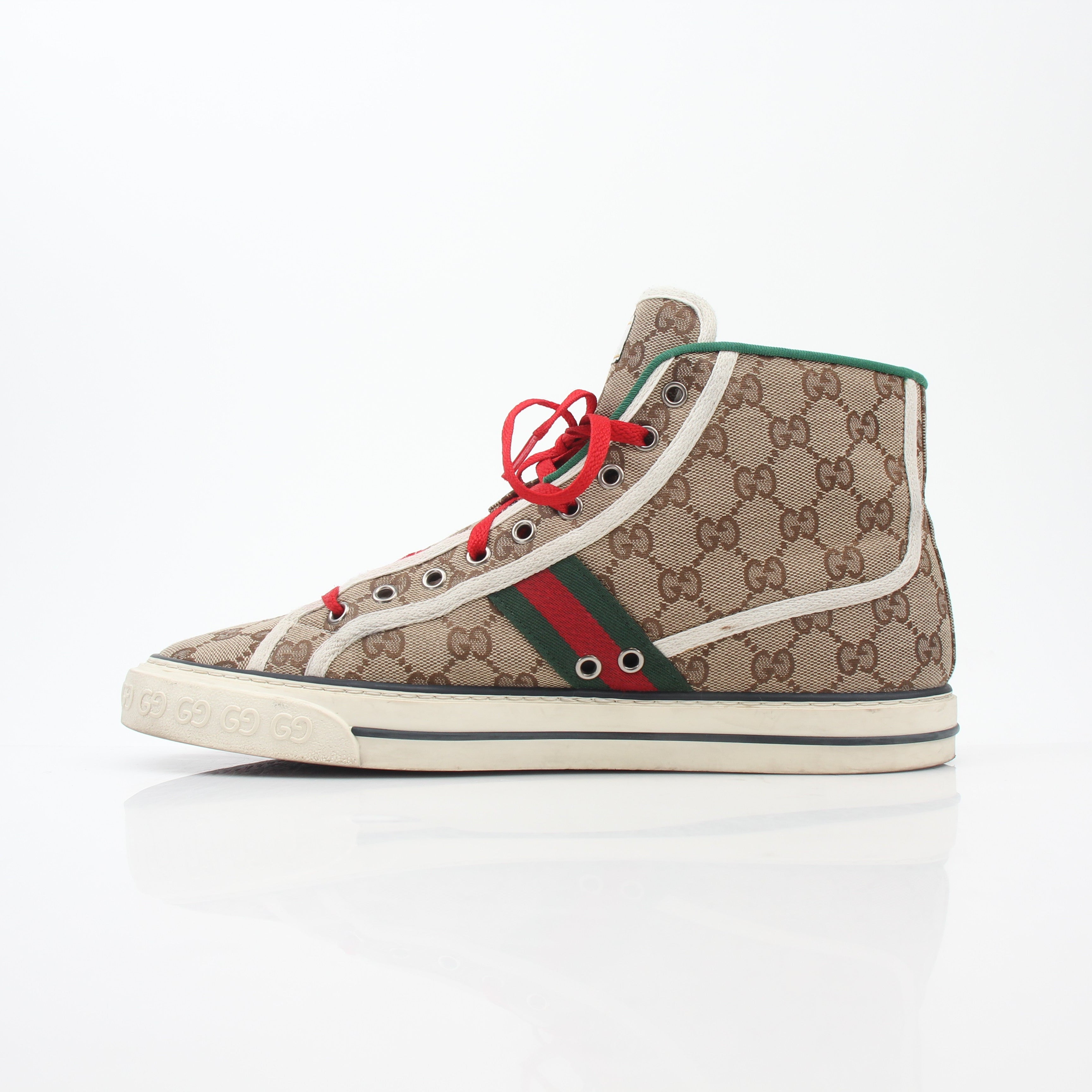 Gucci Beige Tennis 1977 High-Top Sneakers