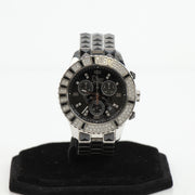 Dior Diamond Chronograph Watch with gold-tone case and diamond accents, displayed on a white background.
