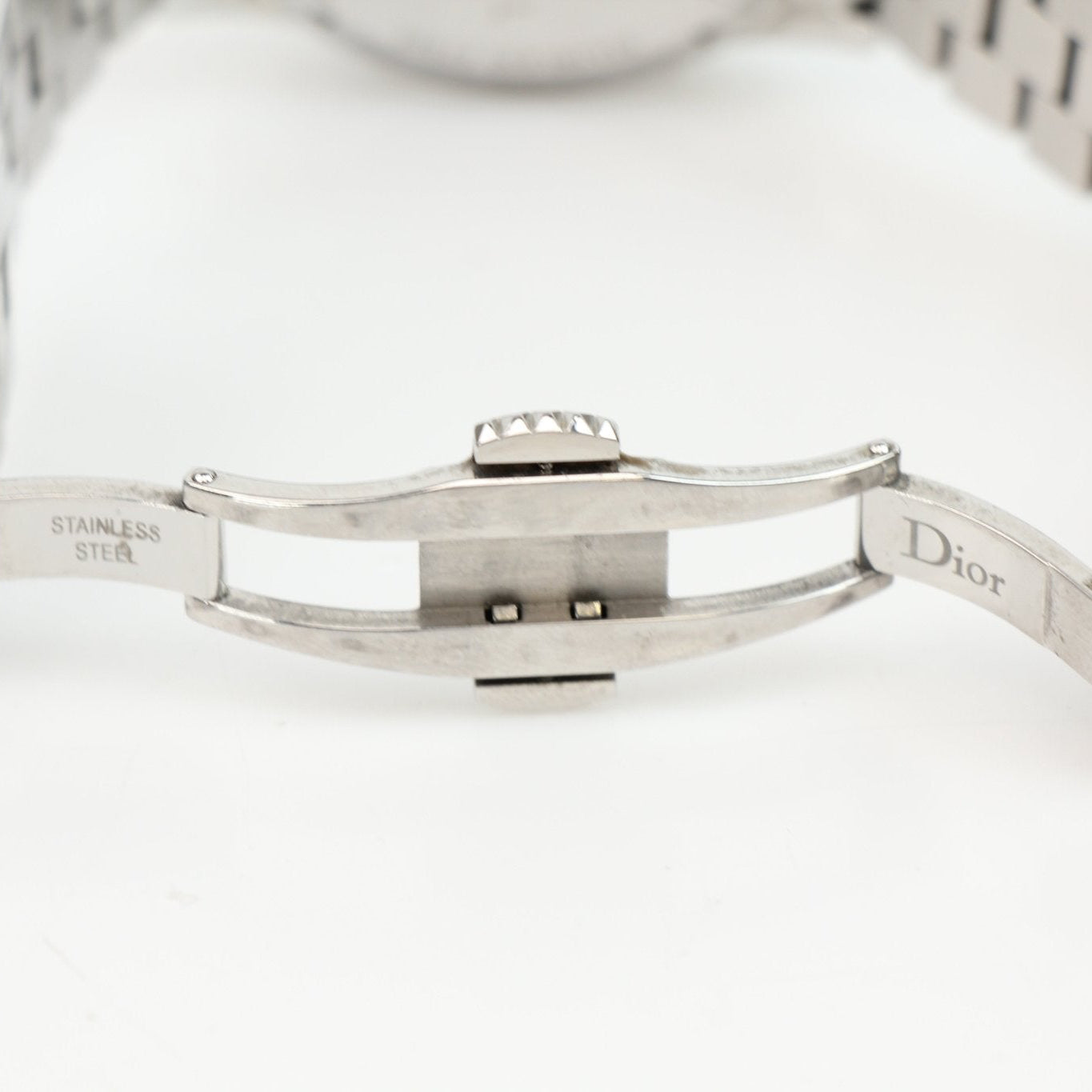 Gold & Beyond Dior Diamond Chronograph Watch with gold band and diamond accents, showcasing a stylish timepiece.