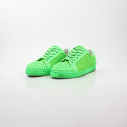 Christian Louboutin Green Seavaste 2 Orlato sneakers, stylish shoes with vibrant green color and signature design details.