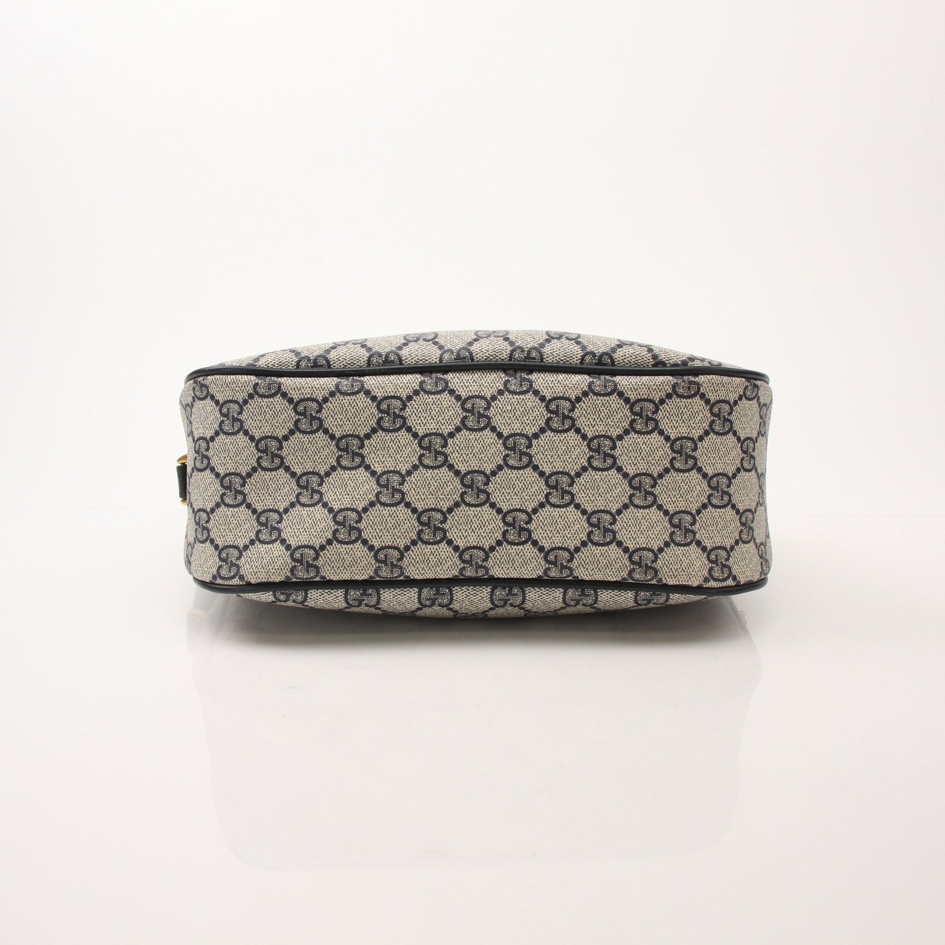 Gold & Beyond Gucci Sherry Line shoulder handbag with leather strap, gold hardware, and signature design details.