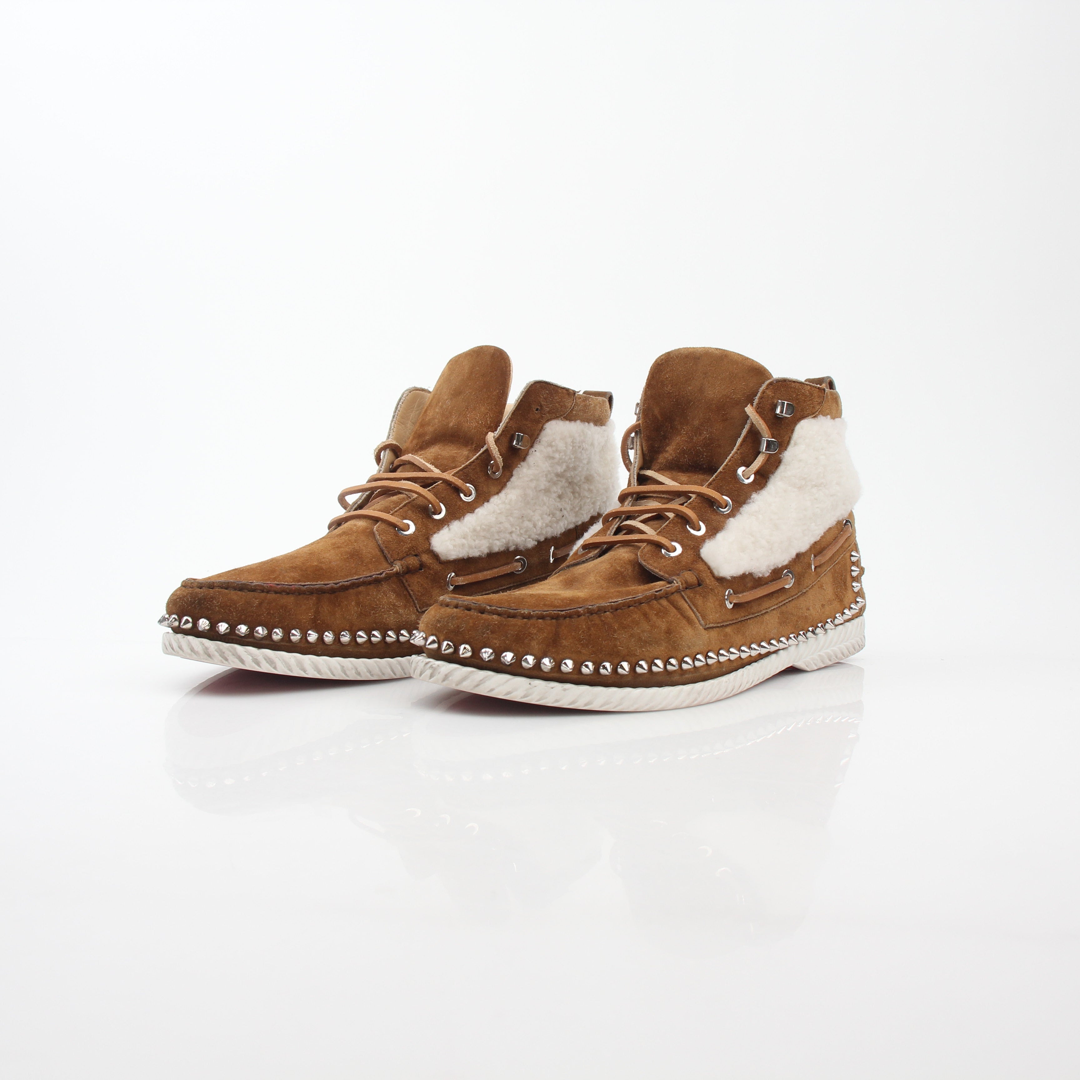 Christian Louboutin Steckel Flat Shearling Boot