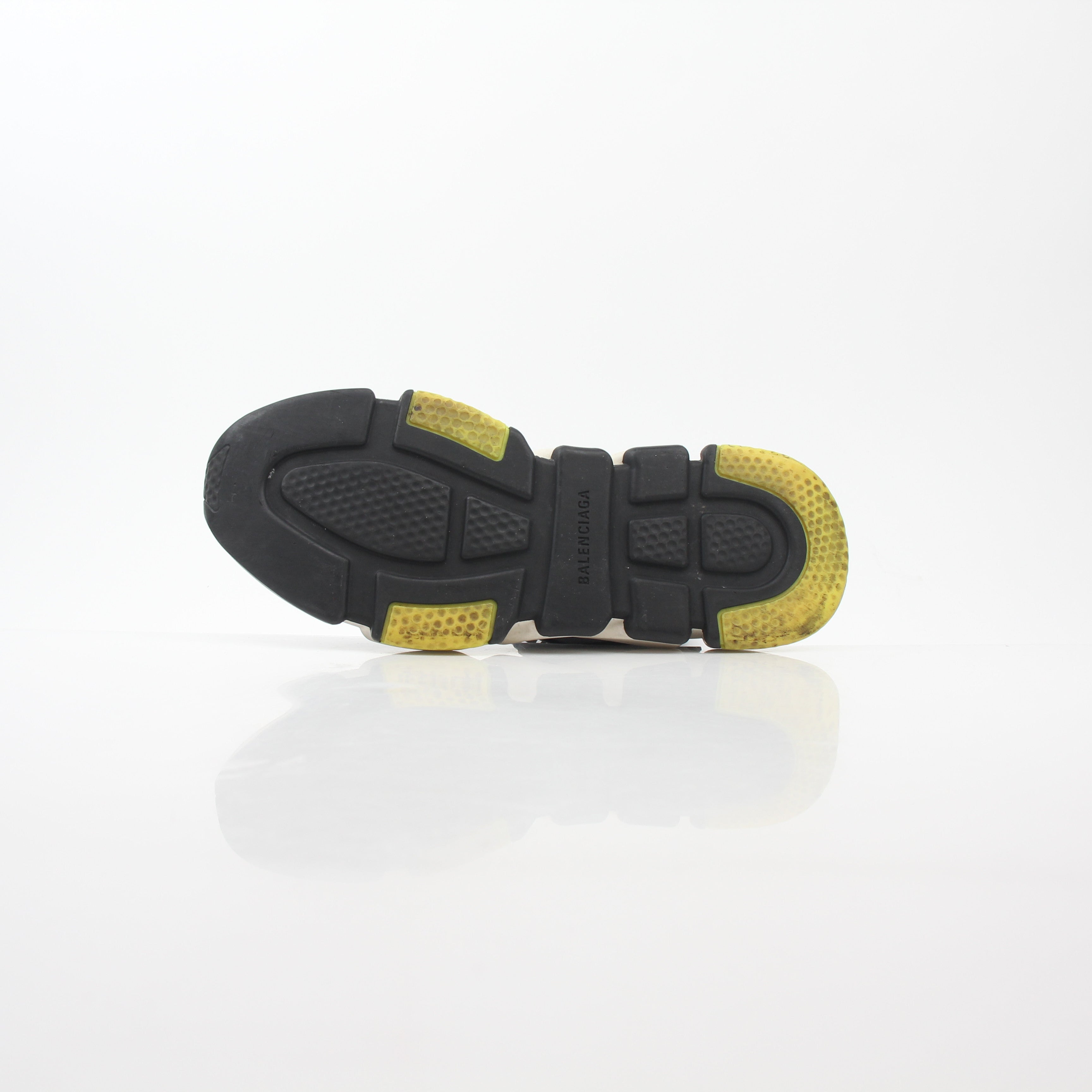 Black Balenciaga Speed 2.0 Turn Over Knit Sneakers with white sole and sleek design, displayed on a neutral background.