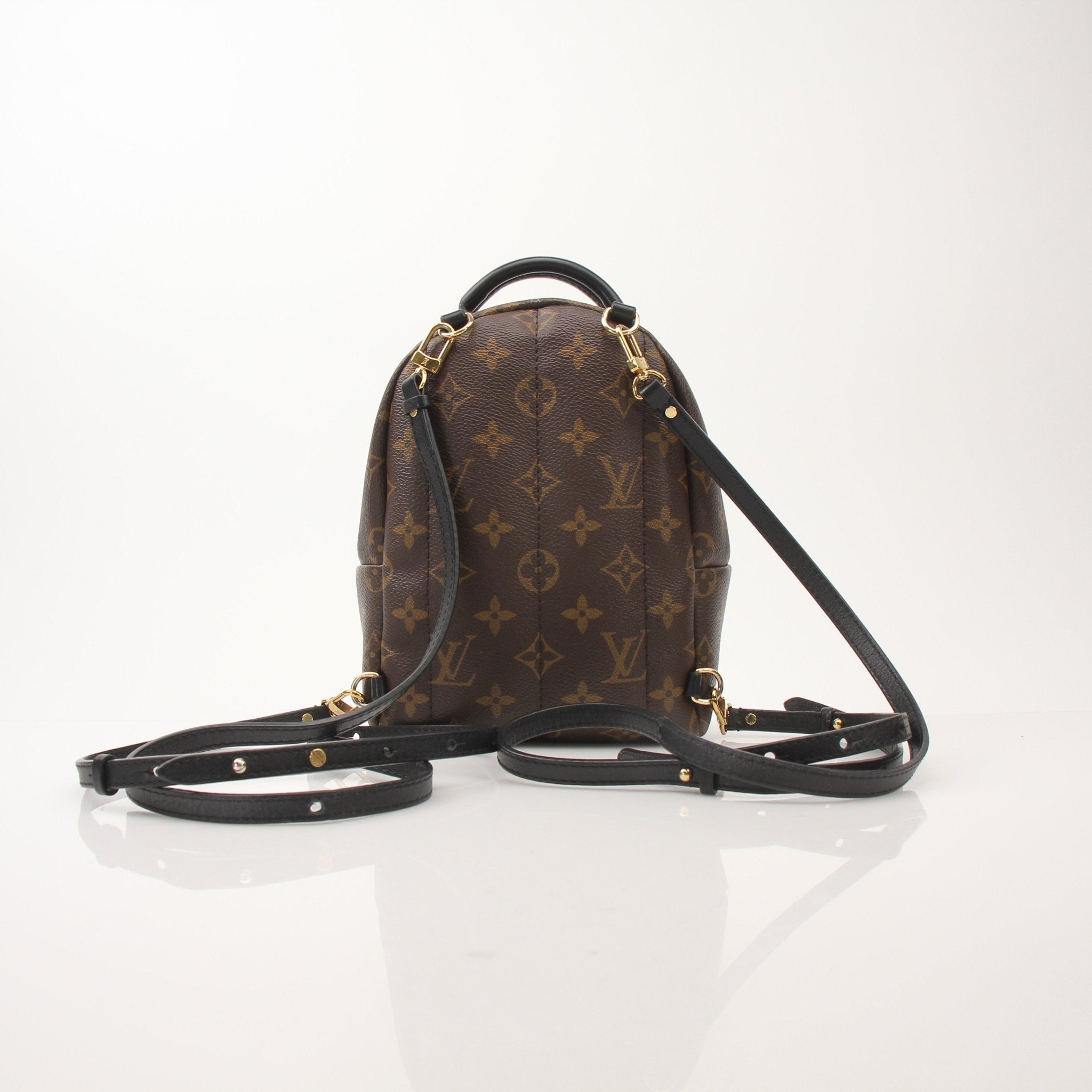 Louis Vuitton Palm Springs Mini Backpack handbag by Gold & Beyond, showcasing the stylish design and compact size.