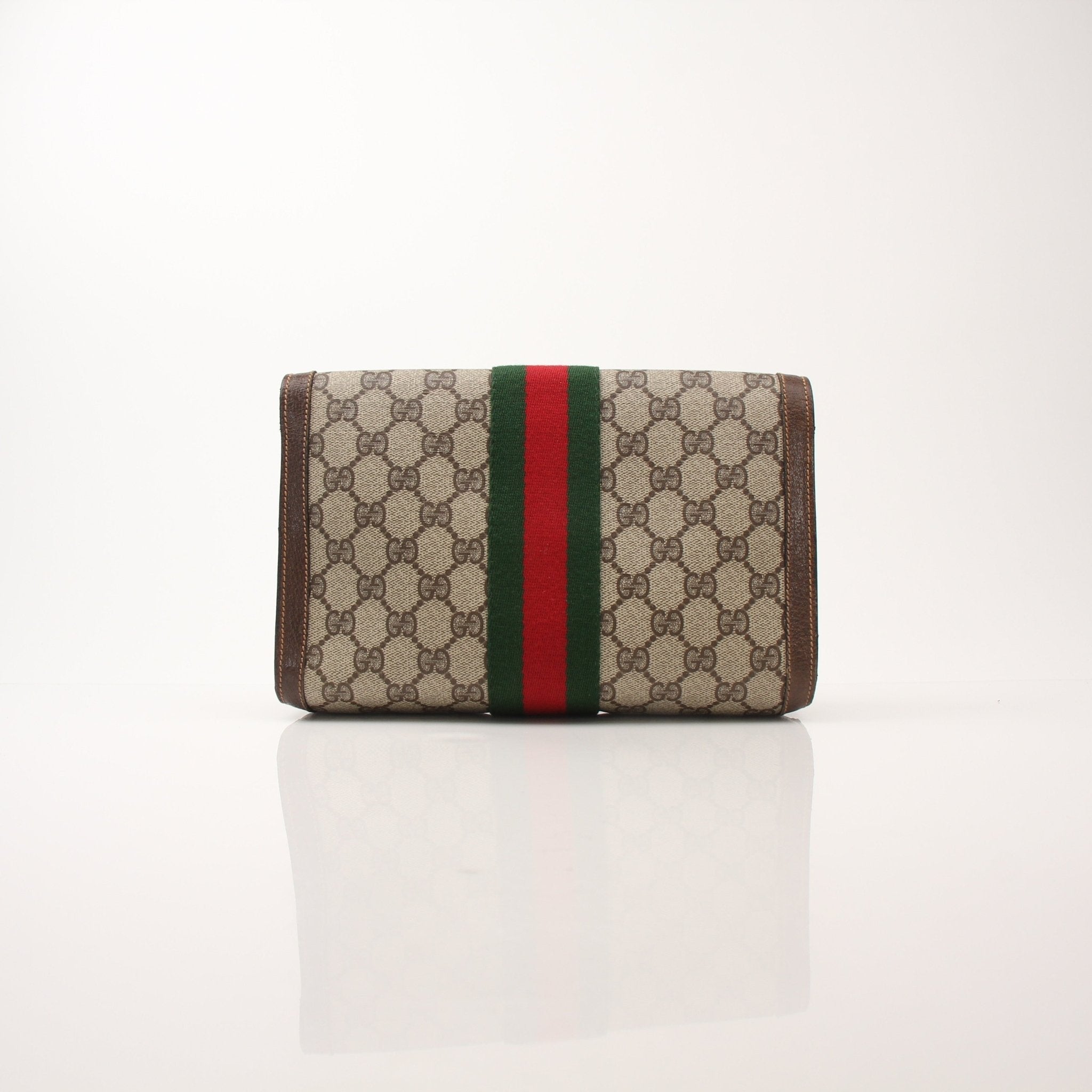Gucci Vintage Clutch Bag by Gold & Beyond, elegant handbag with classic design and luxurious details, displayed on a neutral background.