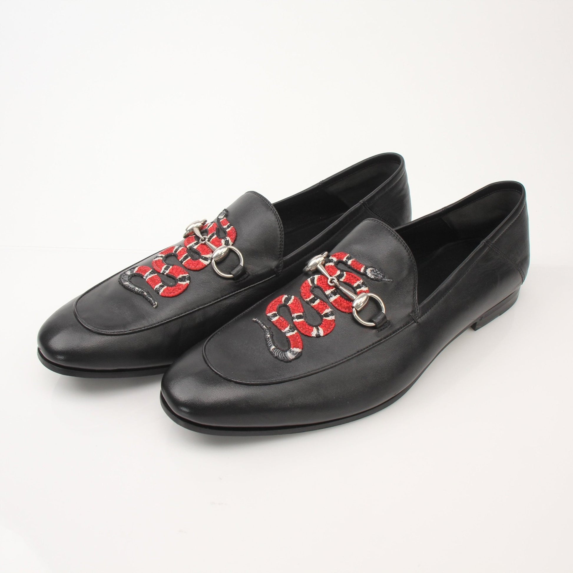 Gucci men's King Snake loafers by Gold & Beyond, stylish shoes featuring snake-embossed leather and classic loafer design.