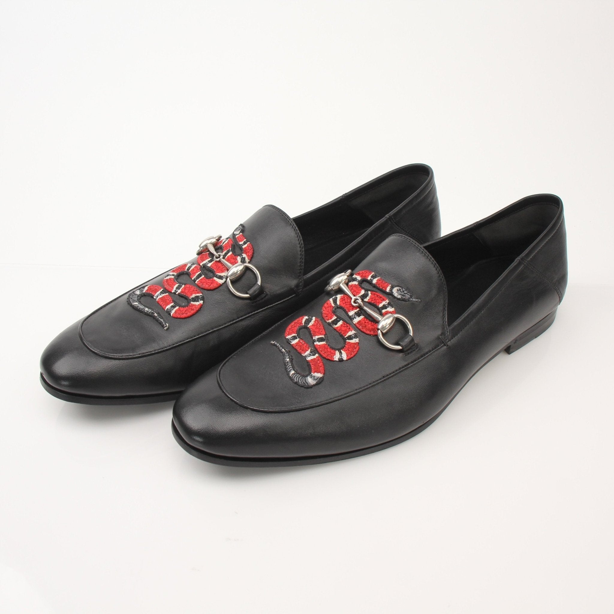 Gucci men's King Snake loafers by Gold & Beyond, stylish shoes featuring snake-embossed leather and classic loafer design.
