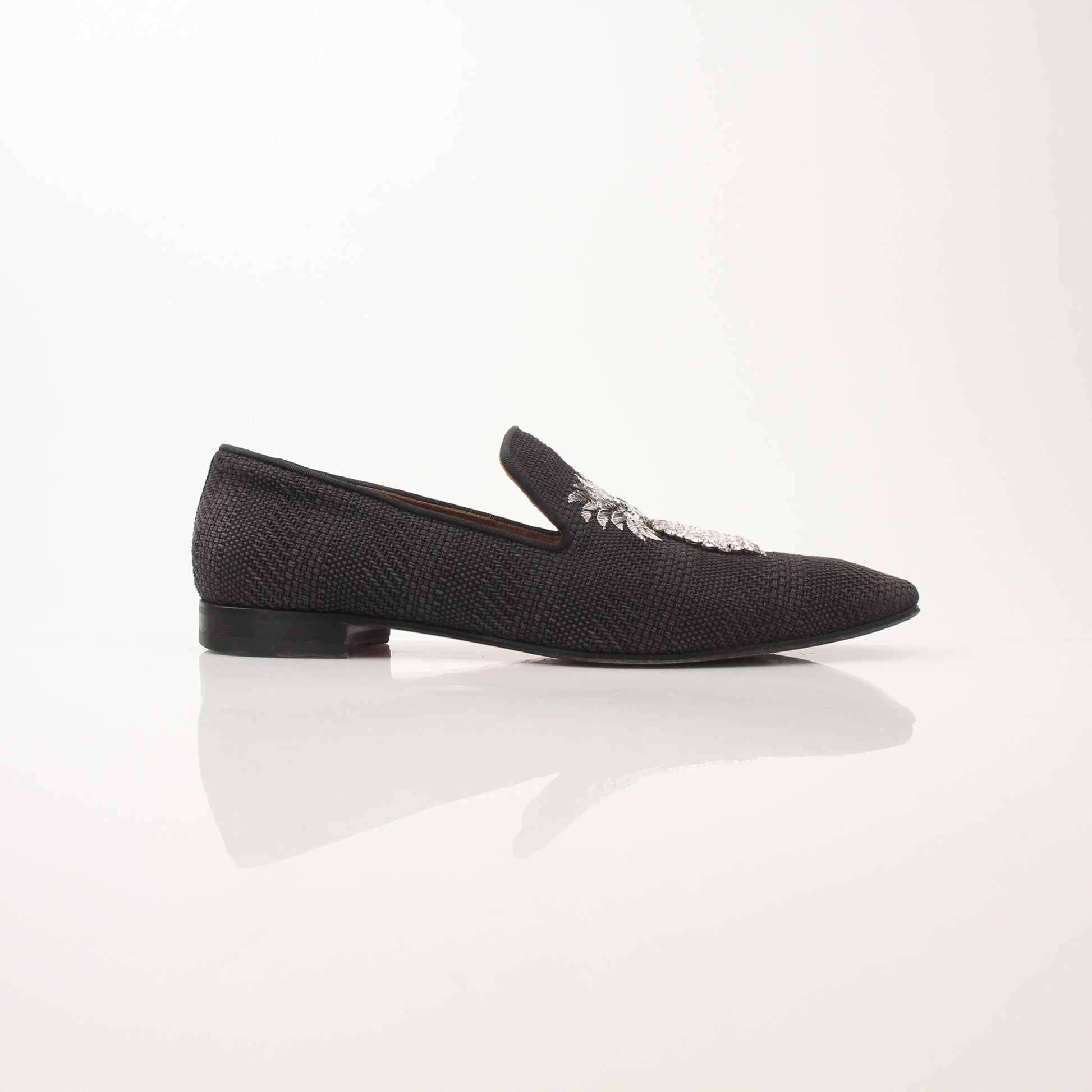 Christian Louboutin Men's Dandanas Crystal Embellished Loafers – Gold &  Beyond