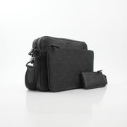 Louis Vuitton Black Monogram Shadow Trio Messenger Bag