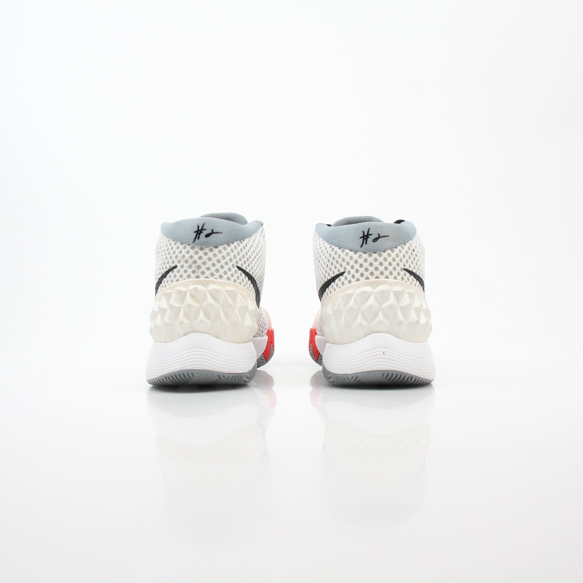 Nike Kyrie 1 Dream White basketball sneakers by Gold & Beyond, featuring white uppers and athletic design.