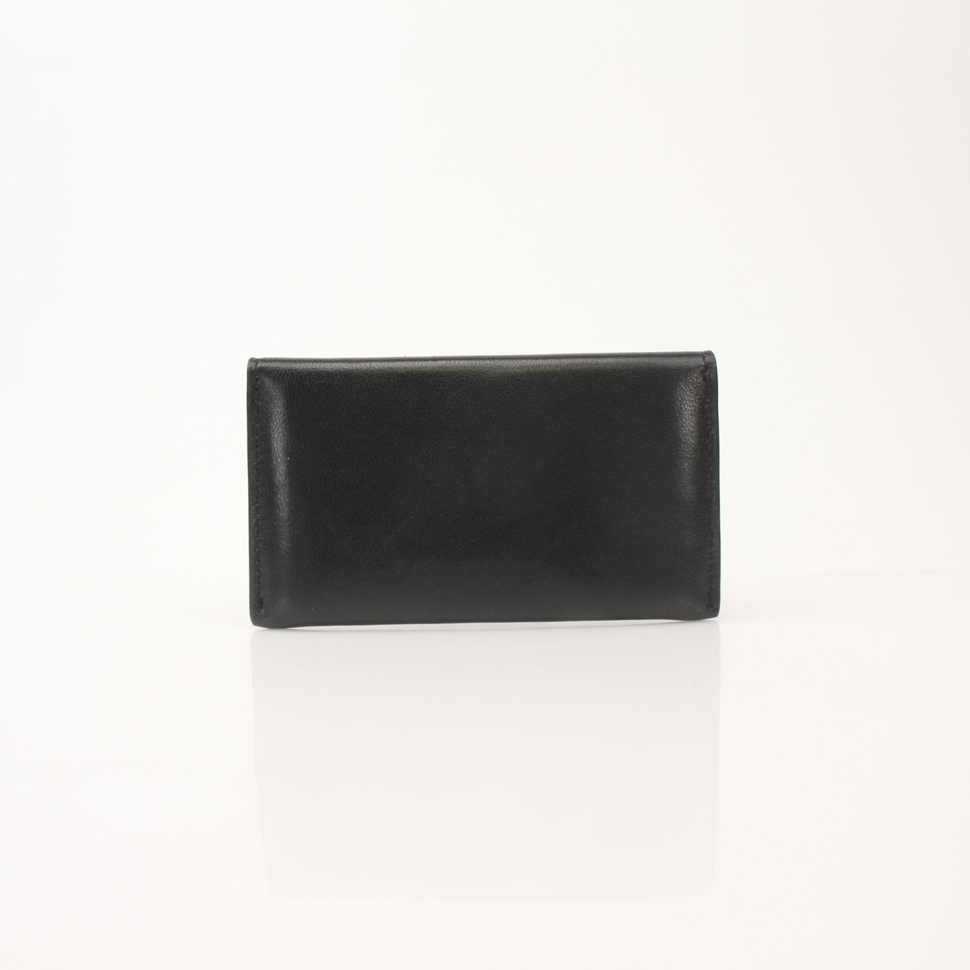Saint Laurent Loulou lambskin card holder with gold-tone hardware, featuring multiple card slots and a sleek, compact design.