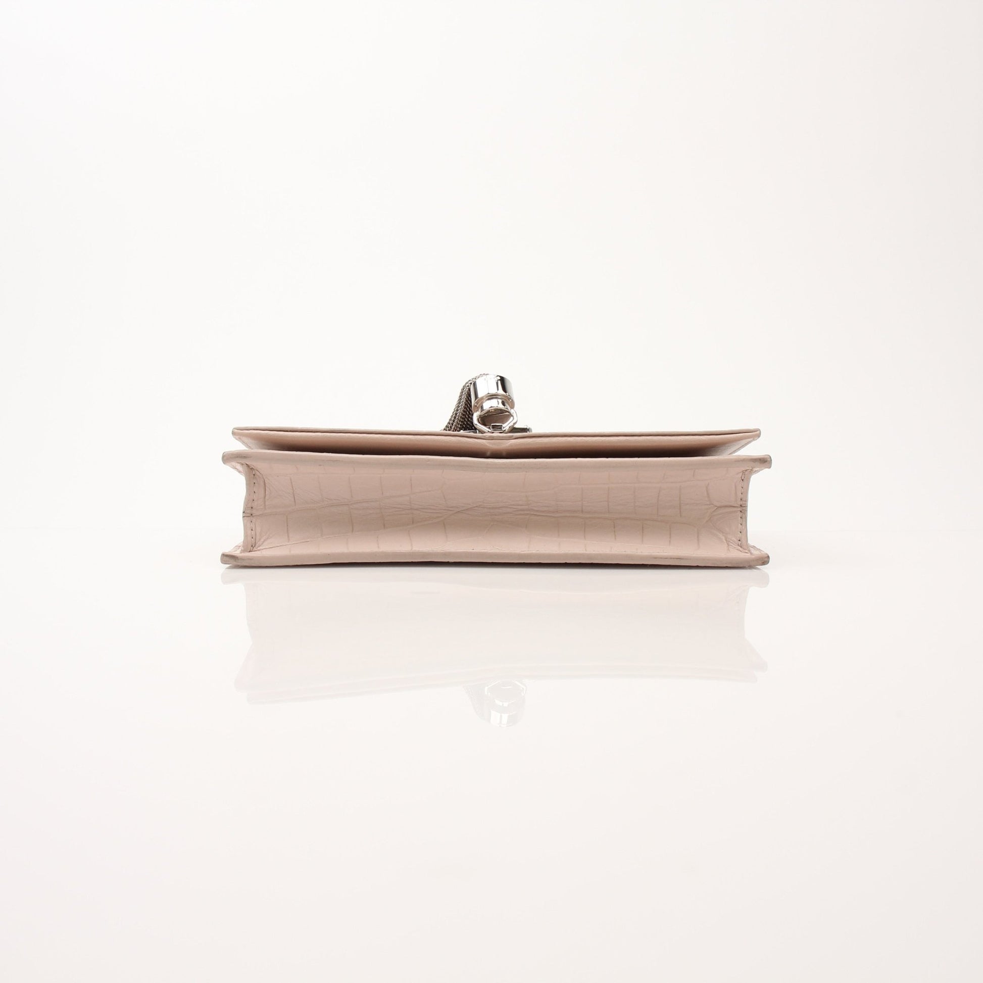 Saint Laurent Kate tassel chain wallet handbag with gold-tone chain and tassel detailing, stylish and compact accessory.