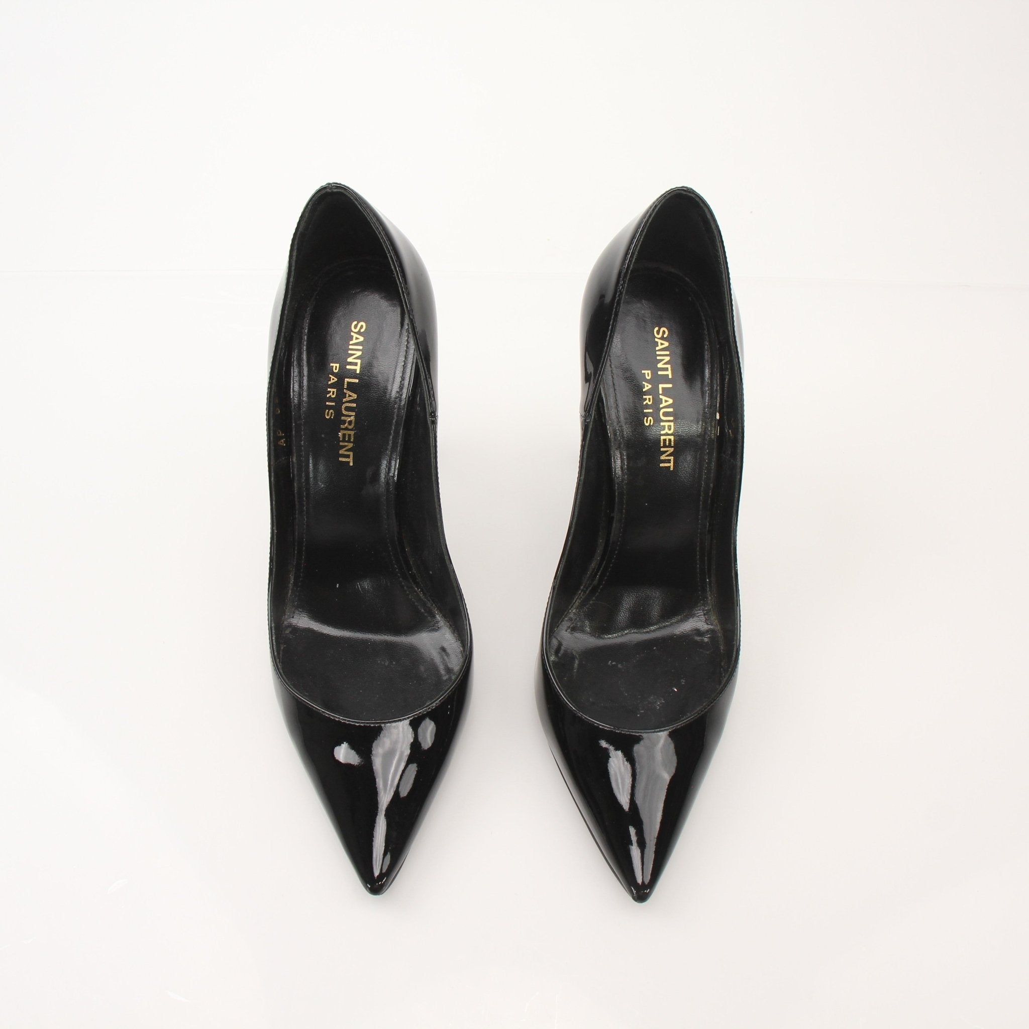 Gold & Beyond Saint Laurent Anja Pumps for women, stylish high heels with sleek design and pointed toes.