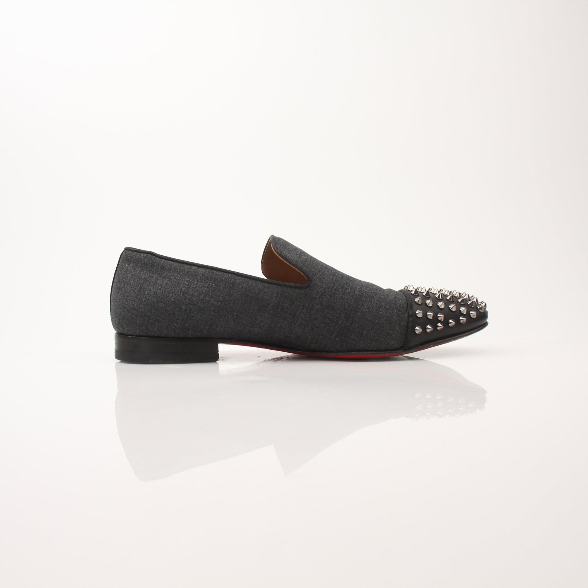 Christian Louboutin Men's Spooky Spike Flat Loafers Gold & Beyond Christian Louboutin Men's Spooky Spike Flat Loafers Gold & Beyond