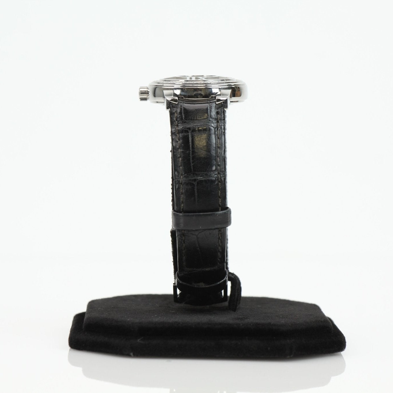 Gold & Beyond Tiffany Atlas Diamond Watch with gold-tone bracelet and diamond accents, displayed on a white background.