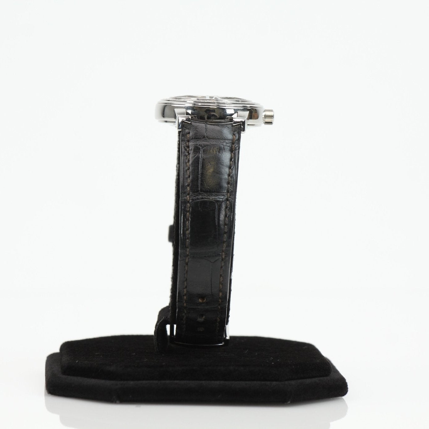 Gold & Beyond Tiffany Atlas Diamond Watch with gold band and diamond accents, showcasing elegant watch face and bracelet.