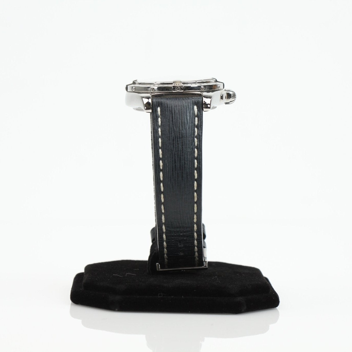 Breitling Galactic 41 luxury watch with stainless steel case and silver dial, displayed on a white background.