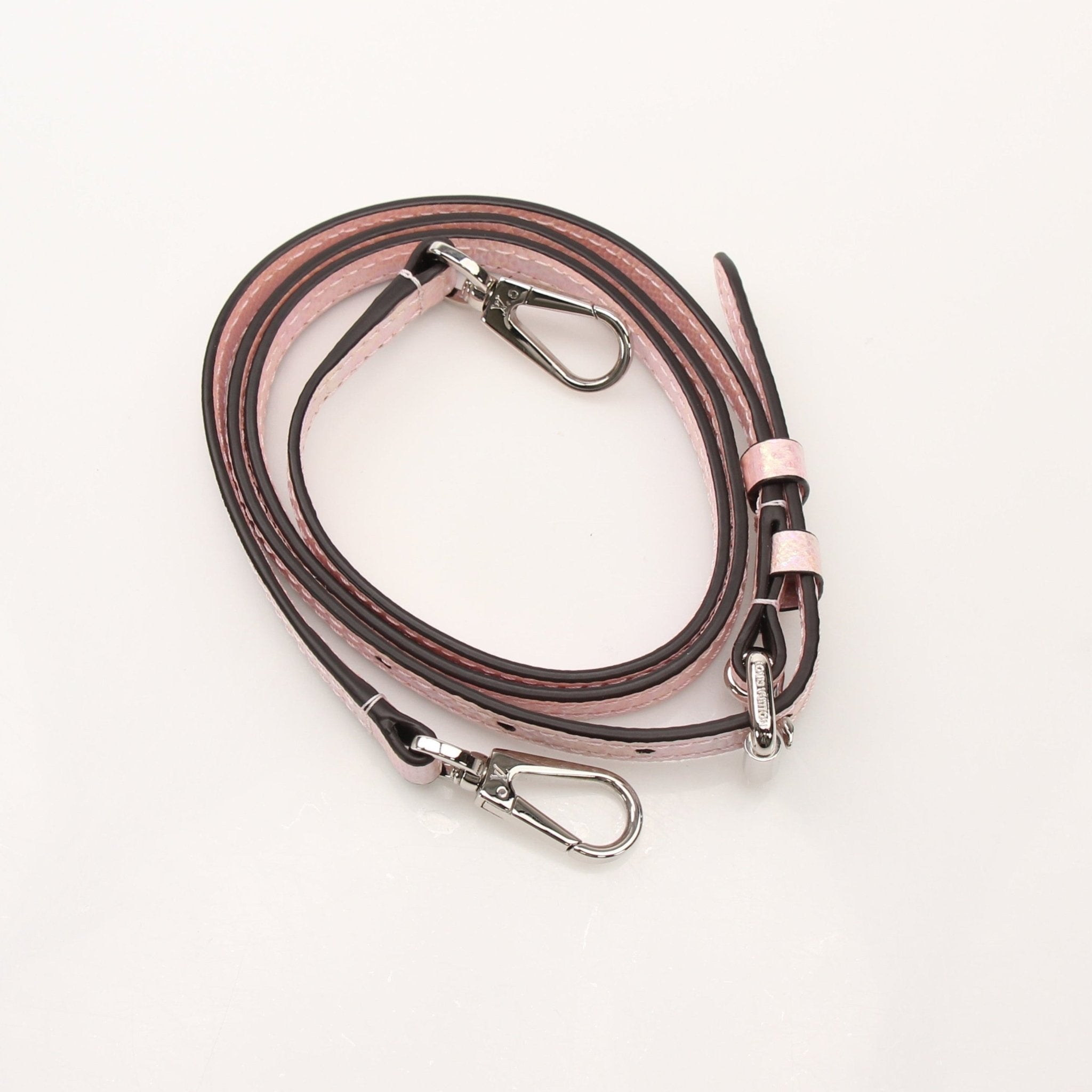 Louis Vuitton Iridescent Lizard Rose Des Vents mini shoulder handbag with gold hardware and adjustable strap, detailed close-up shot.