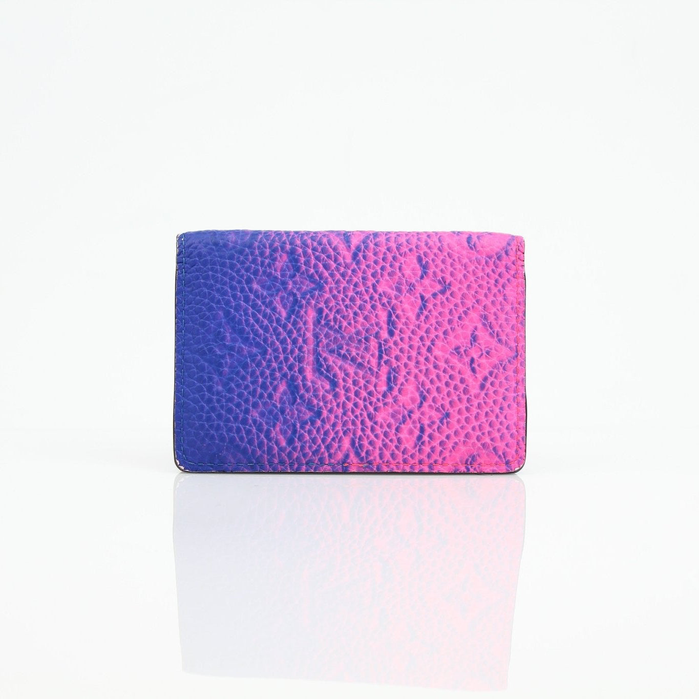 Gold & Beyond Louis Vuitton gradient pocket organizer card holder with multiple card slots and sleek design.