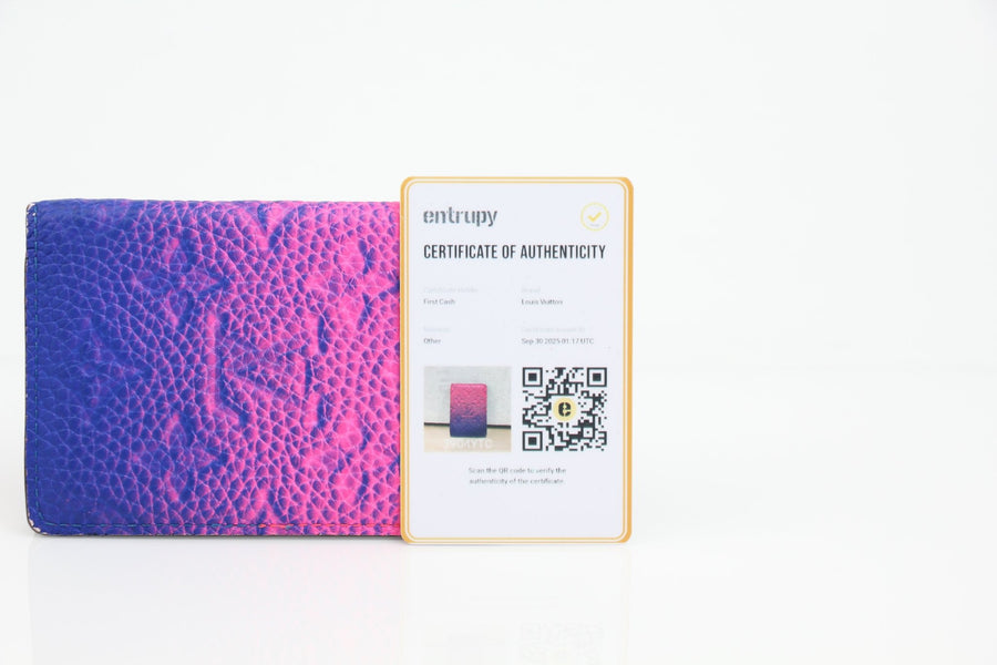 Louis Vuitton Pocket Organizer wallet featuring gradient monogram leather design, showcasing elegant craftsmanship and style.