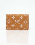 Louis Vuitton Pocket Organizer wallet in Monogram Leather with multiple card slots and a sleek design.