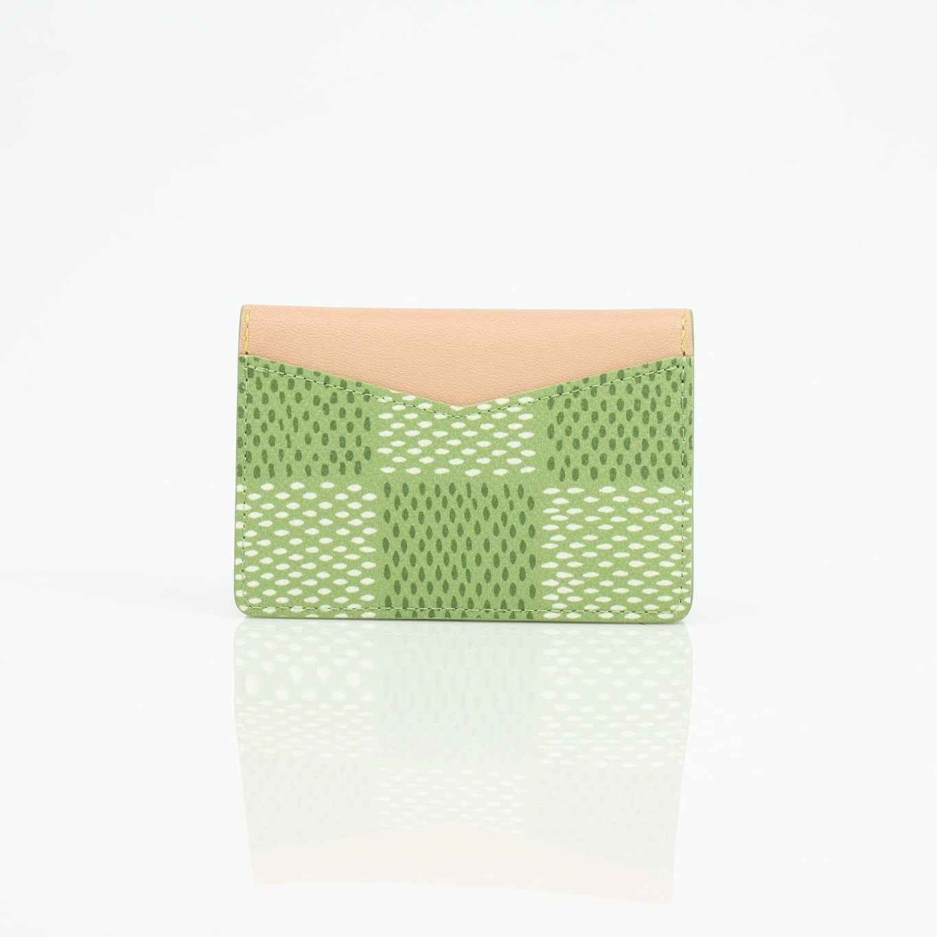 Louis Vuitton x Tyler The Creator green pocket organizer card holder with multiple card slots and sleek design.