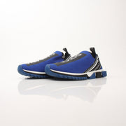Dolce & Gabbana men's Sorrento slip-on sneakers with black leather and stylish design, by Gold & Beyond.