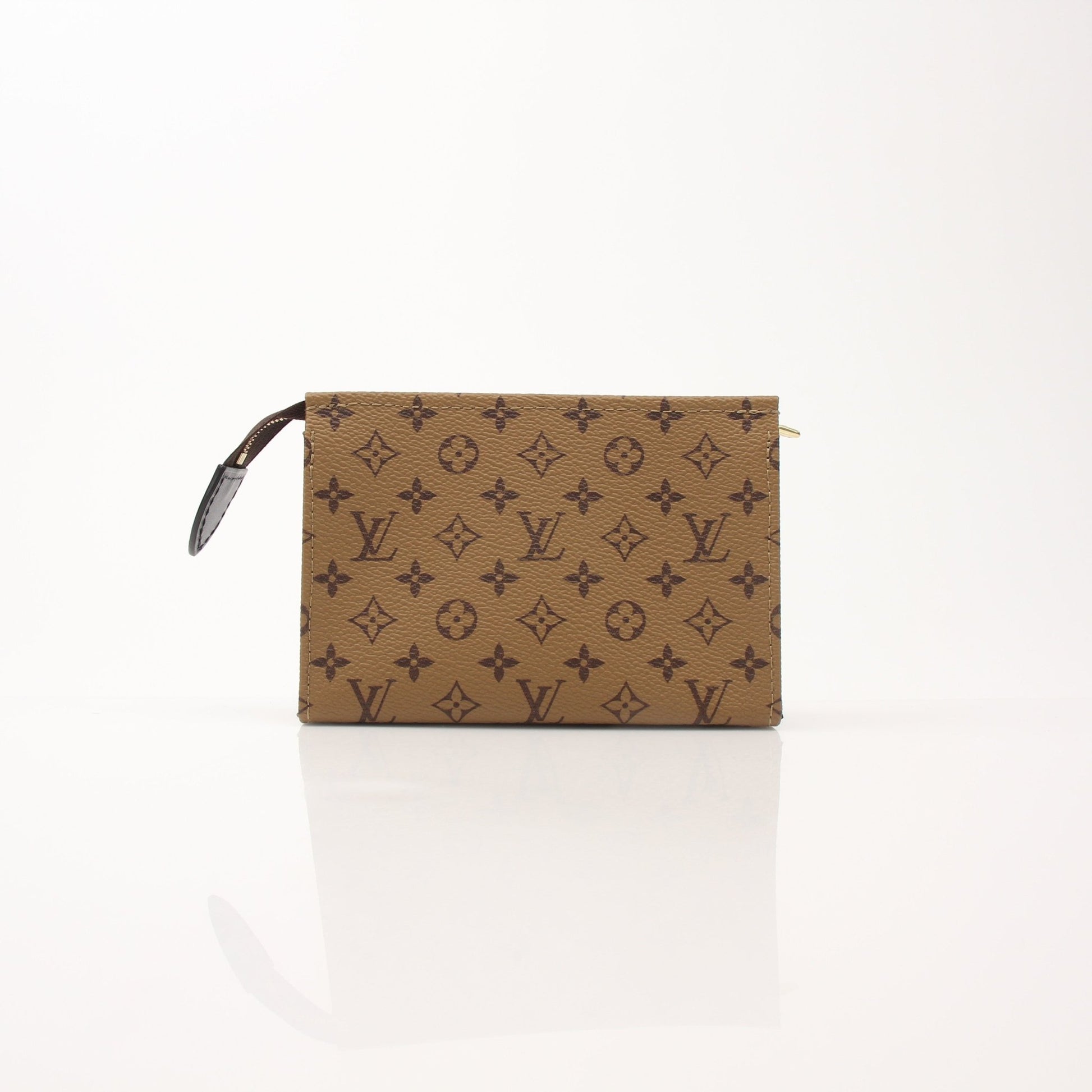 Louis Vuitton Toiletry Pouch 15 vanity case by Gold & Beyond, showcasing luxurious design with zipper closure and compact size.