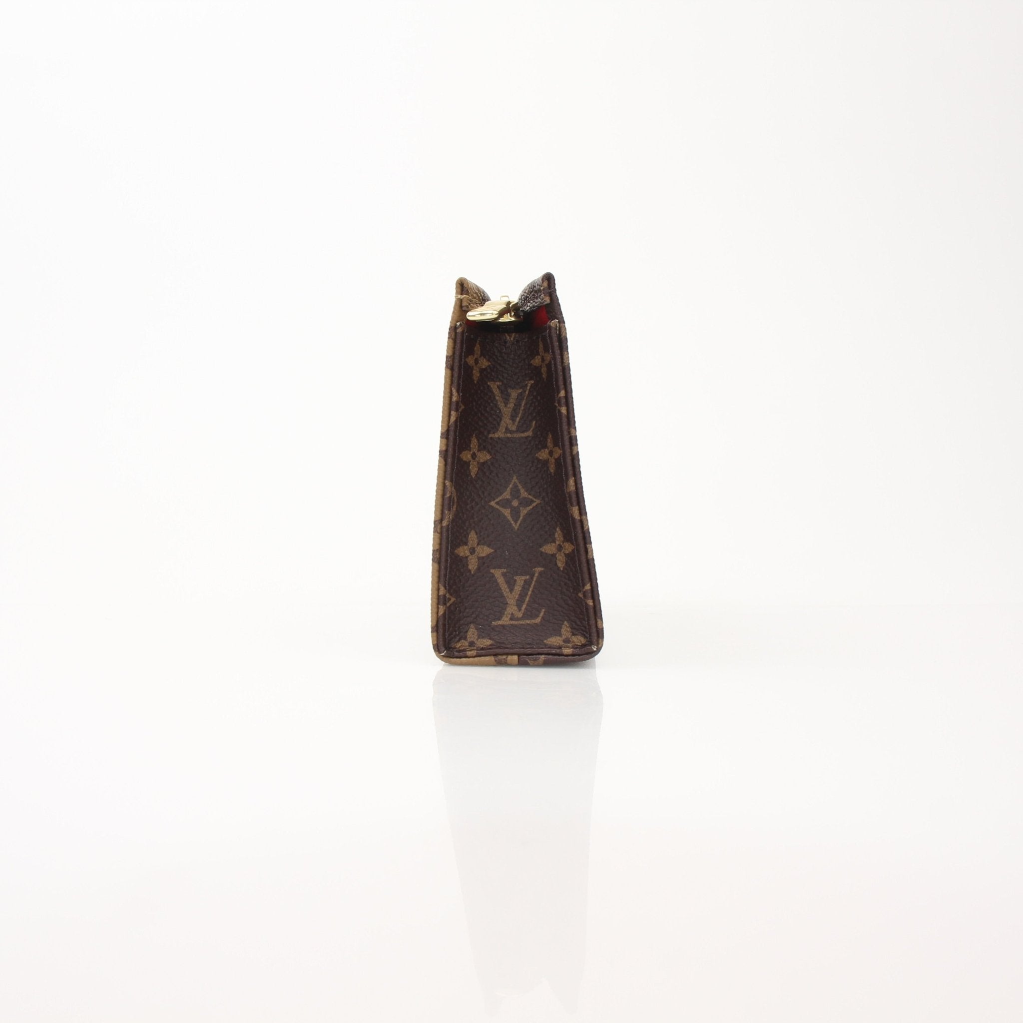 Louis Vuitton Toiletry Pouch 15 vanity case by Gold & Beyond, showcasing its elegant design and compact storage space.
