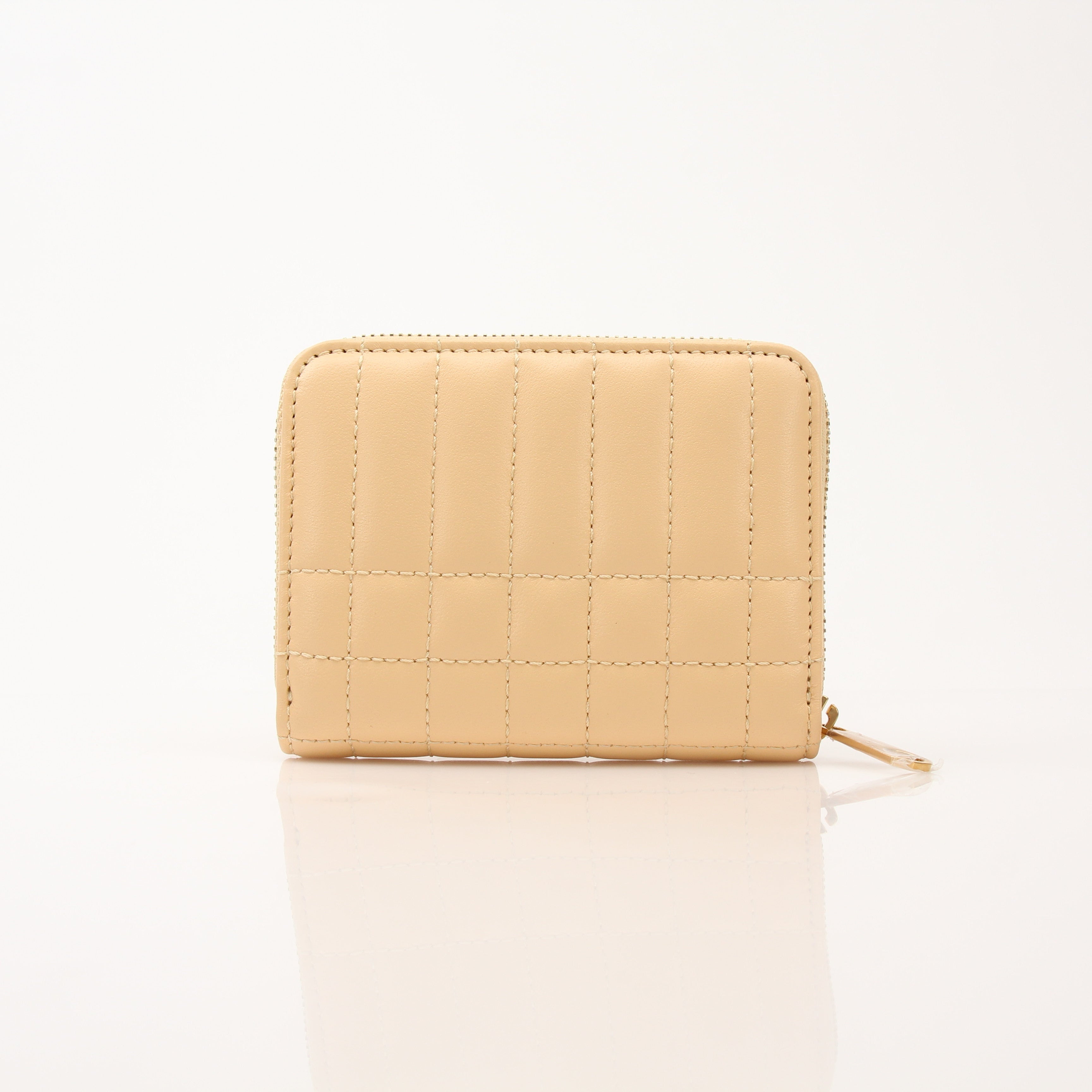 Gold & Beyond Burberry Lola Mini Wallet with gold-tone accents, compact leather design and detailed stitching.