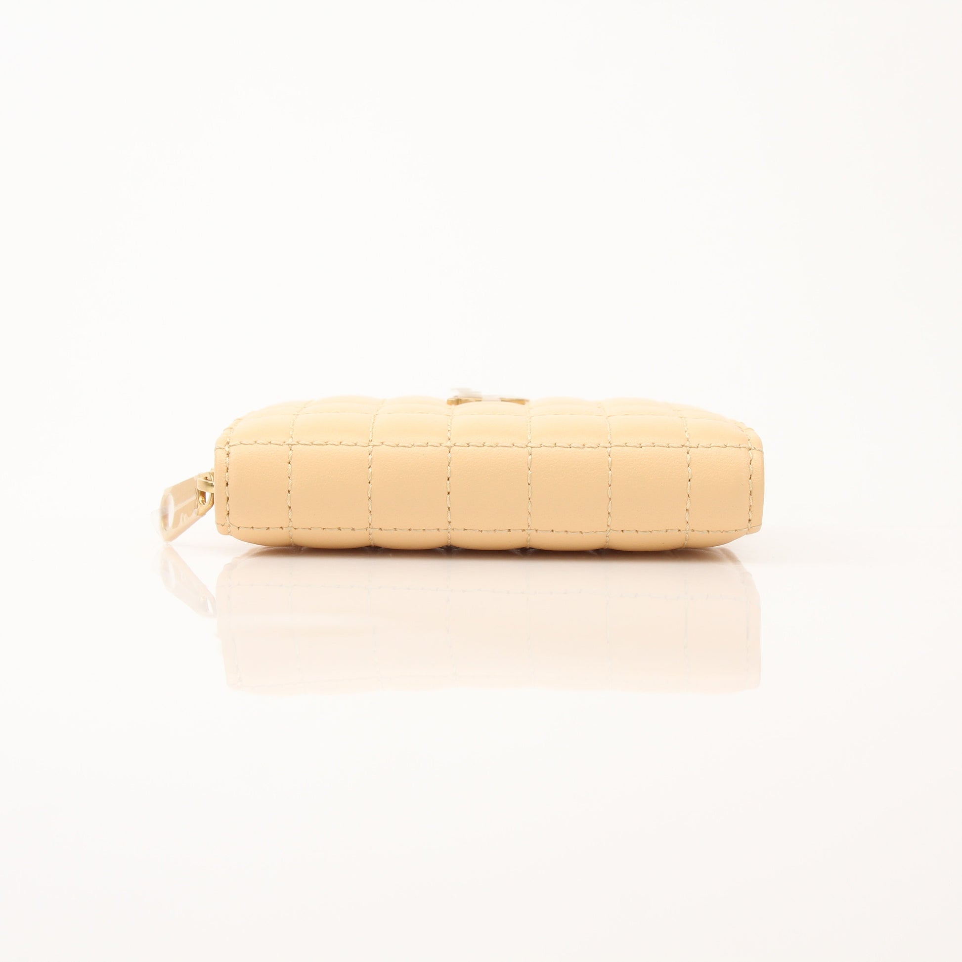 Gold & Beyond Burberry Lola Mini Wallet showing its compact design with signature check pattern and gold-tone hardware.