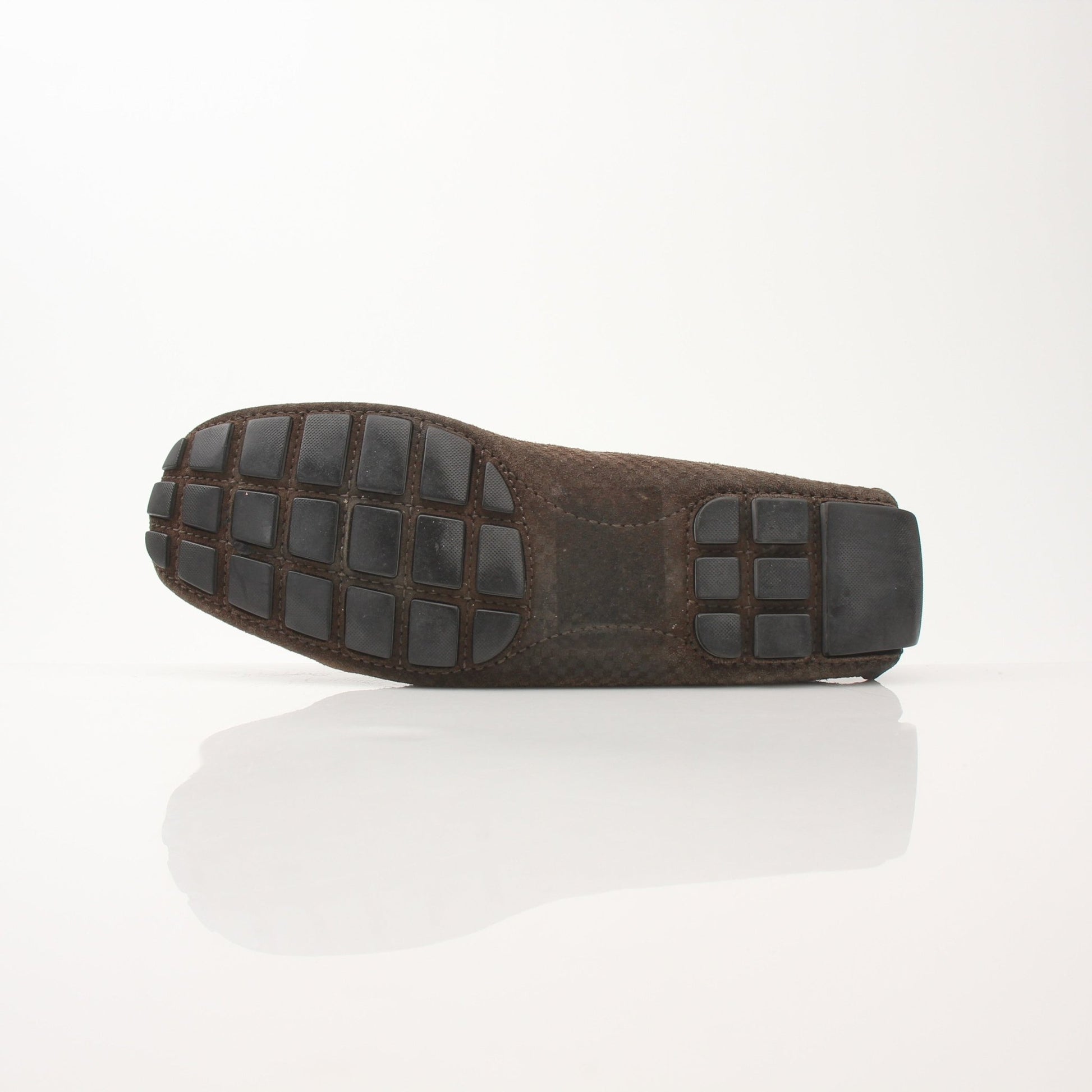 Louis Vuitton Hockenheim Moccasin shoes from Gold & Beyond featuring brown leather and classic slip-on design.