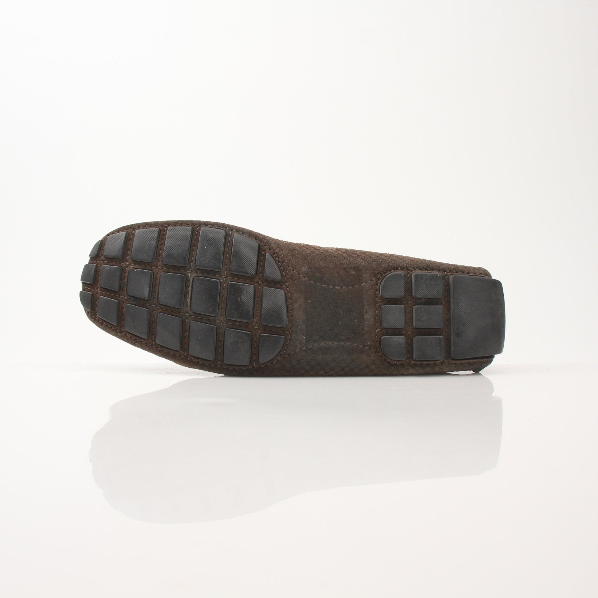 Louis Vuitton Hockenheim Moccasin shoes from Gold & Beyond featuring brown leather and classic slip-on design.