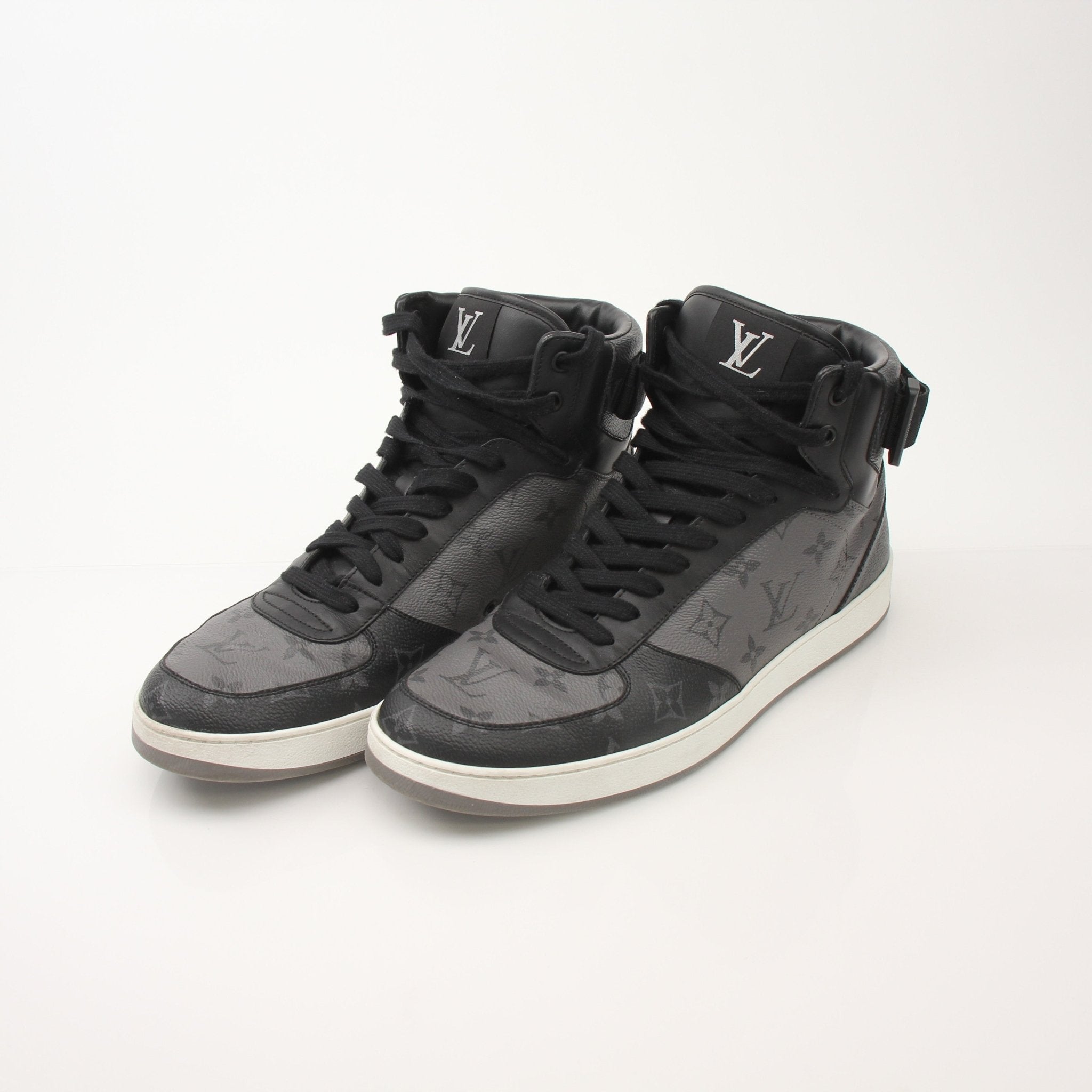 Gold & Beyond Louis Vuitton Rivoli Trainers shoes with stylish design and branding, displayed on a plain background.