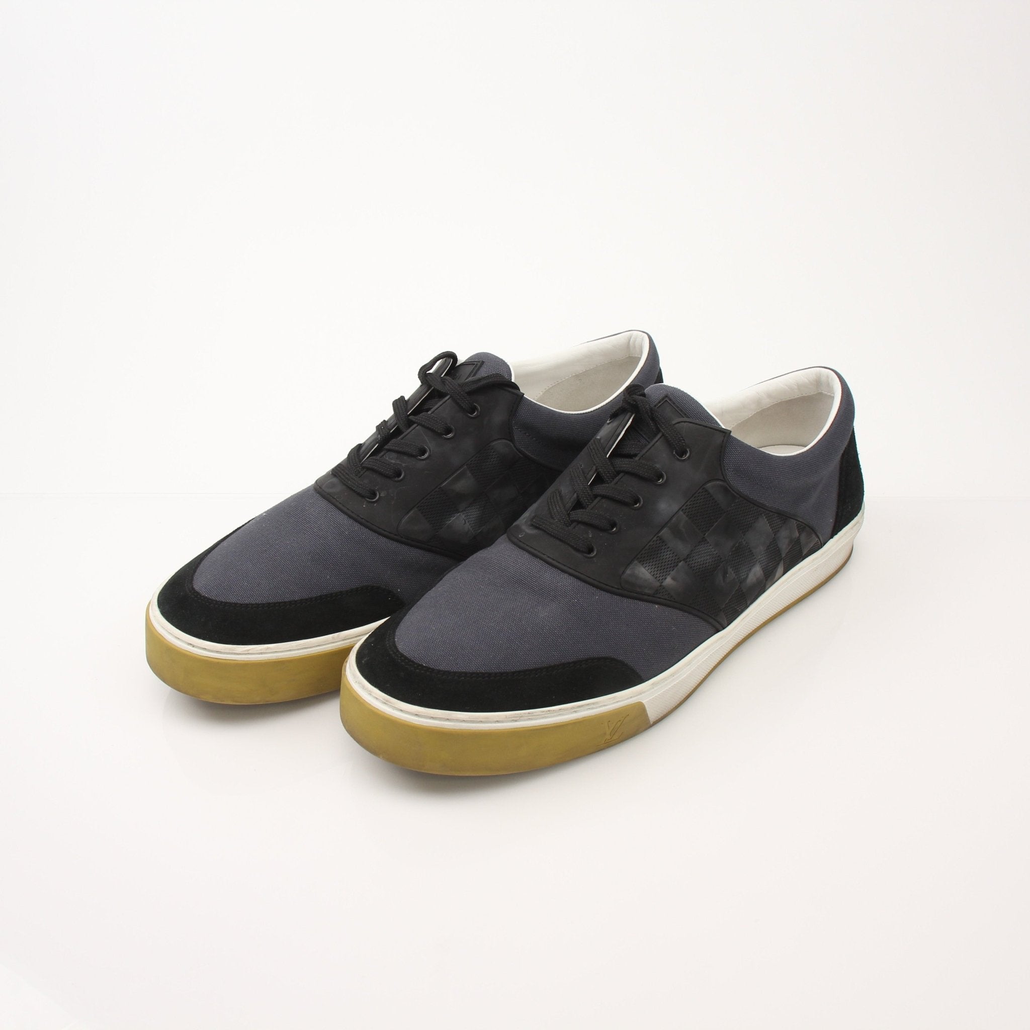 Louis Vuitton Pinball Sneakers by Gold & Beyond, stylish shoes with distinctive design details and premium materials.