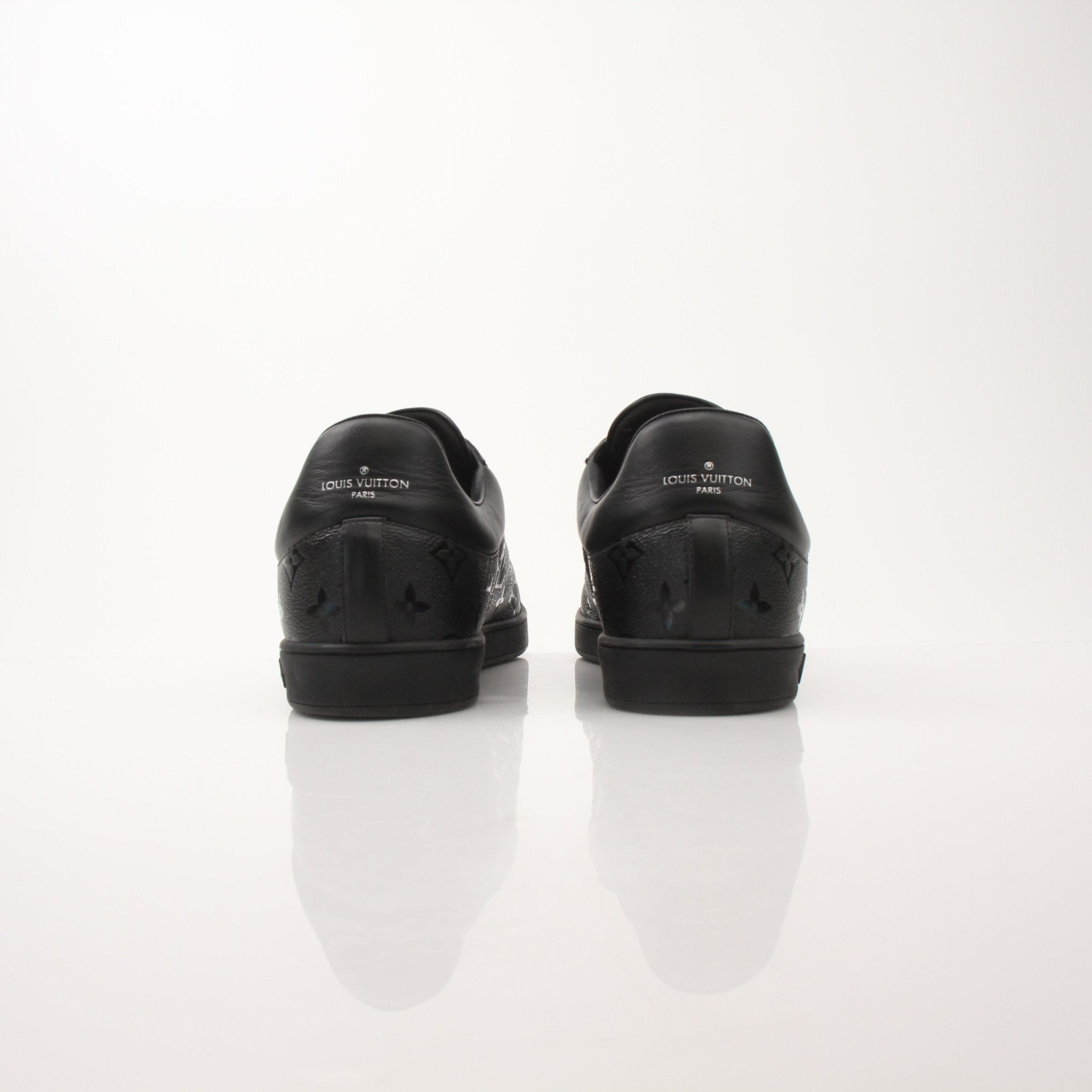 Louis Vuitton Luxembourg sneakers by Gold & Beyond, stylish shoes with a sleek design and iconic branding, front view.