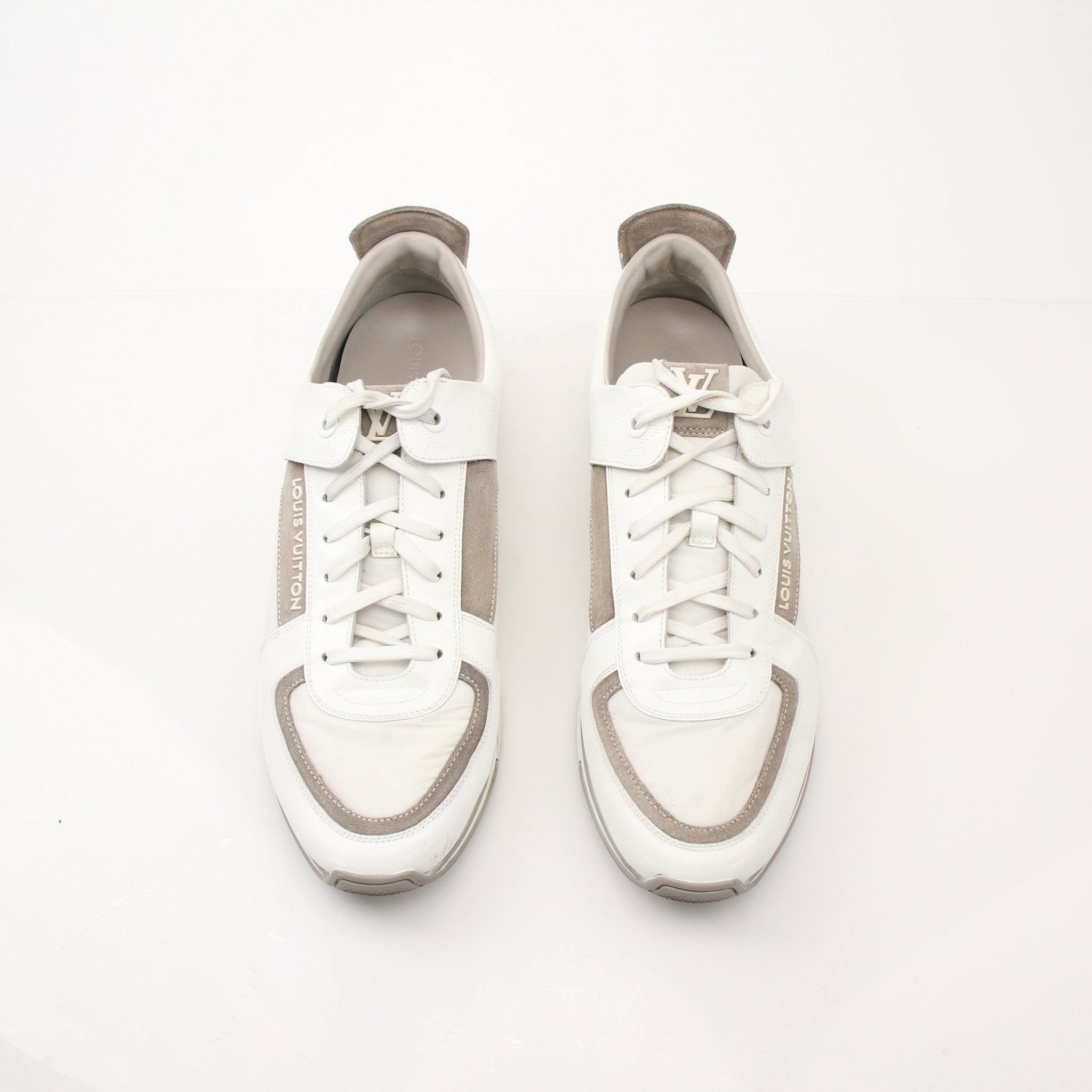 Louis Vuitton Damier Trainers by Gold & Beyond, stylish shoes with classic checkerboard pattern and comfortable design.