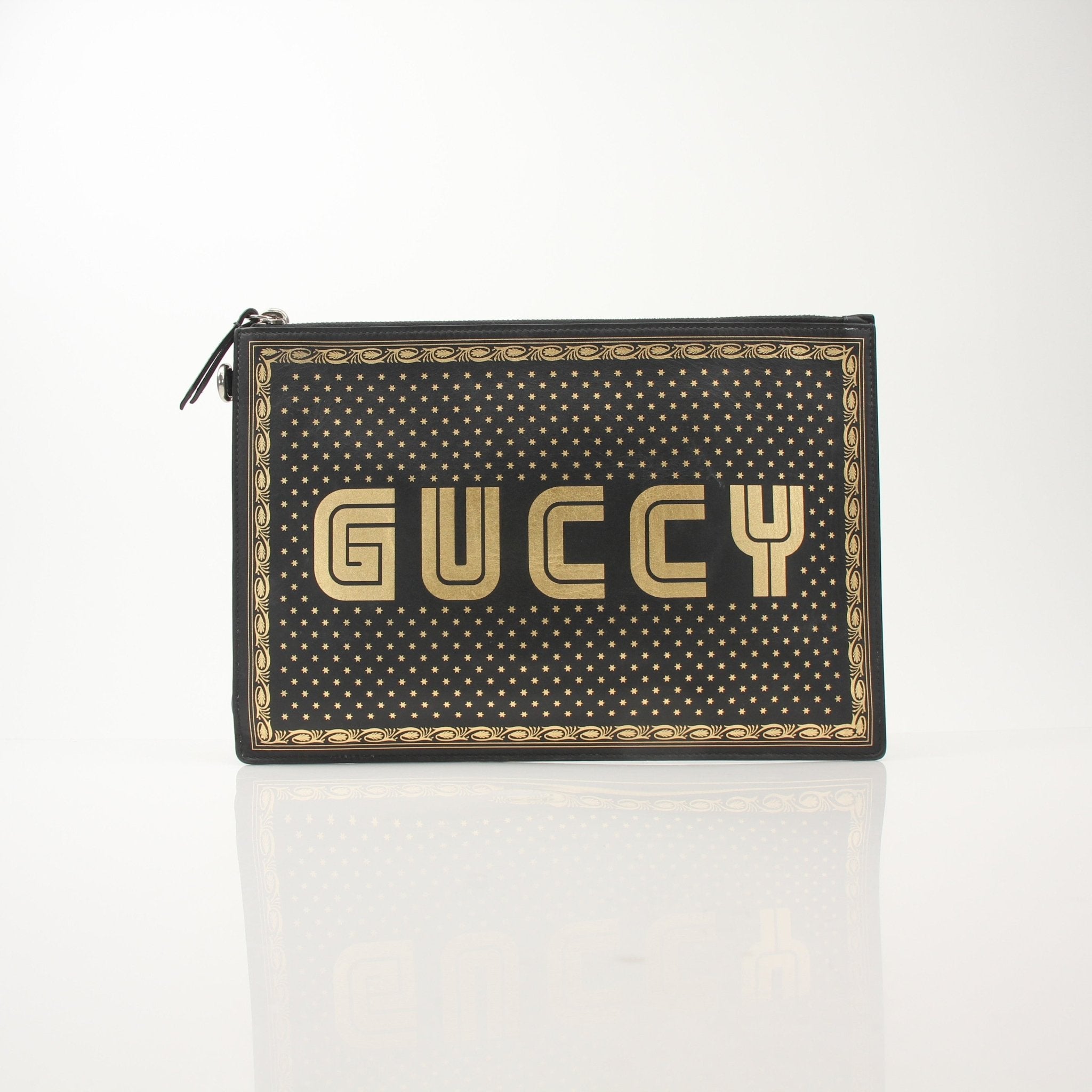 Gucci x SEGA Black Clutch | Gold & Beyond