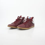 Louis Vuitton Burgundy Spitfire high-top sneakers by Gold & Beyond, featuring stylish design and premium leather construction.