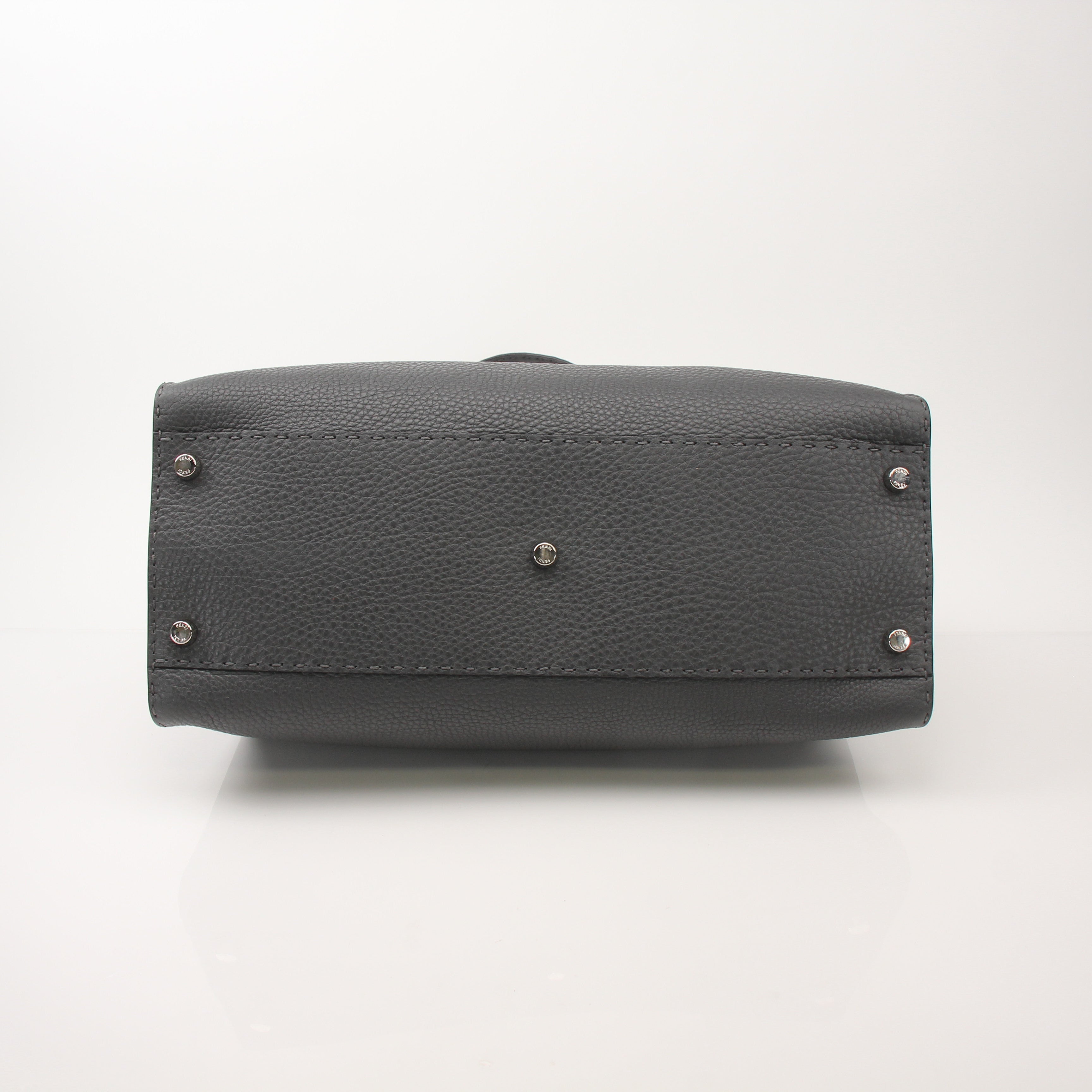 Fendi Large Rigid Leather Selleria Peekaboo Bag