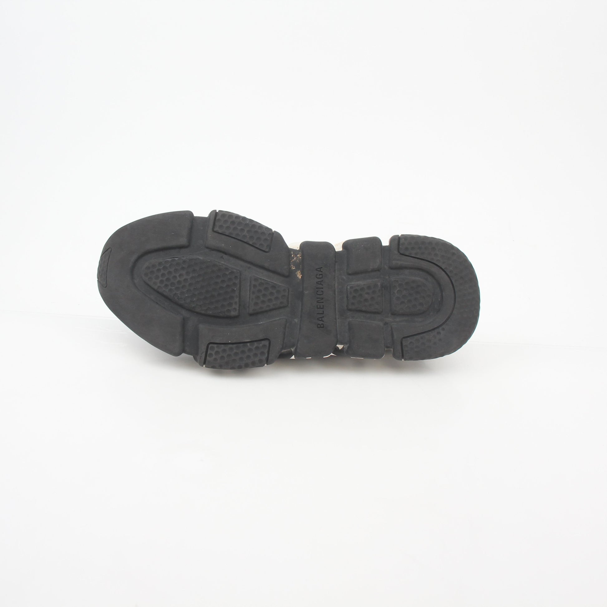 Black Balenciaga Speed Graffiti Sock Sneakers with graffiti-inspired design and sleek athletic style by Gold & Beyond.