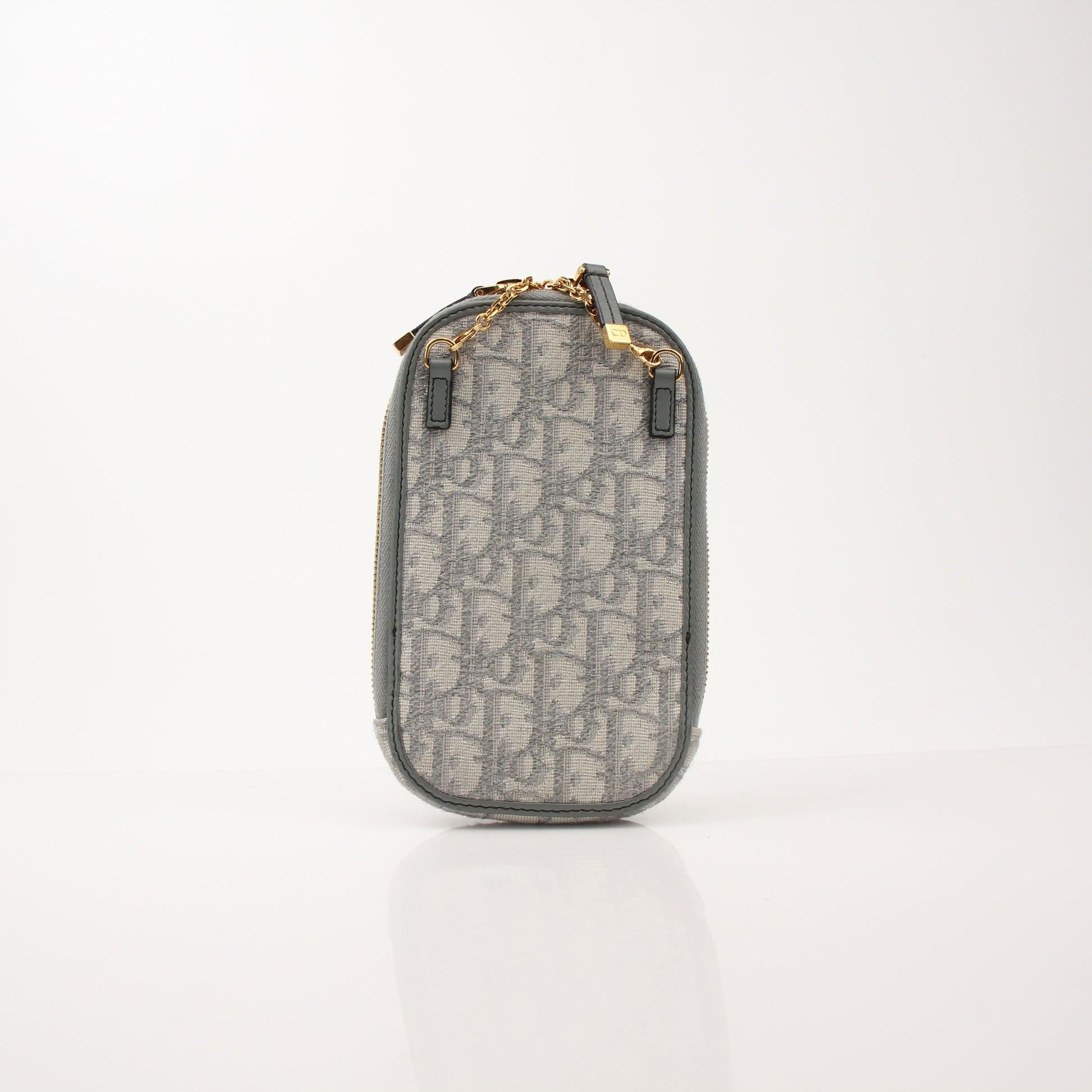 Christian Dior 30 Montaigne Call’in Dior phone holder handbag with gold accents, stylish and compact accessory by Gold & Beyond.