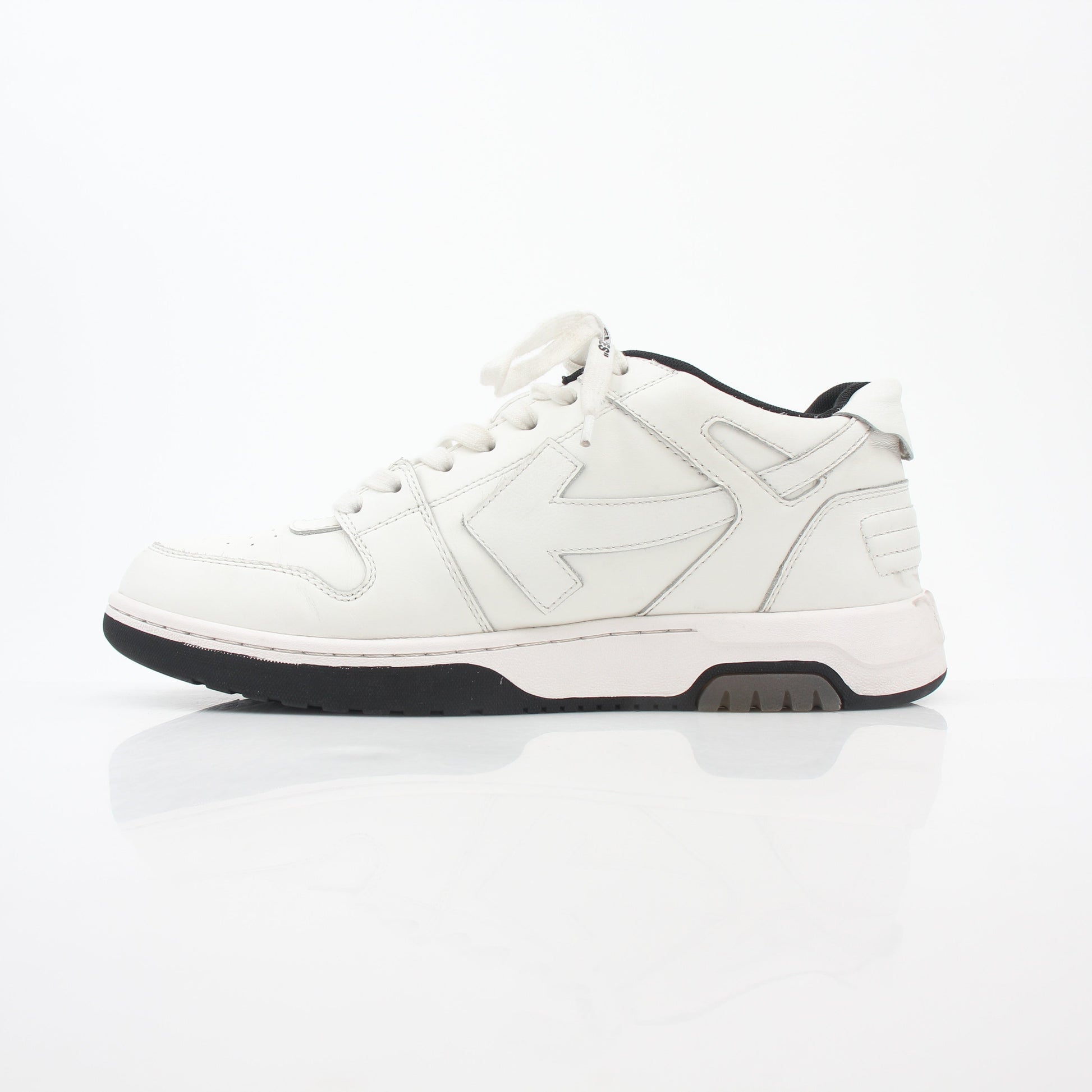 Off-White White Out Of Office Graffiti Logo Sneakers, stylish shoes with bold graphic design and iconic branding.