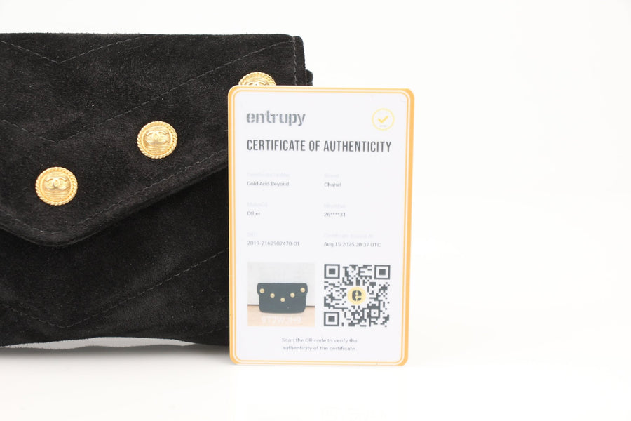 Chanel Paris–Hamburg Suede Wallet